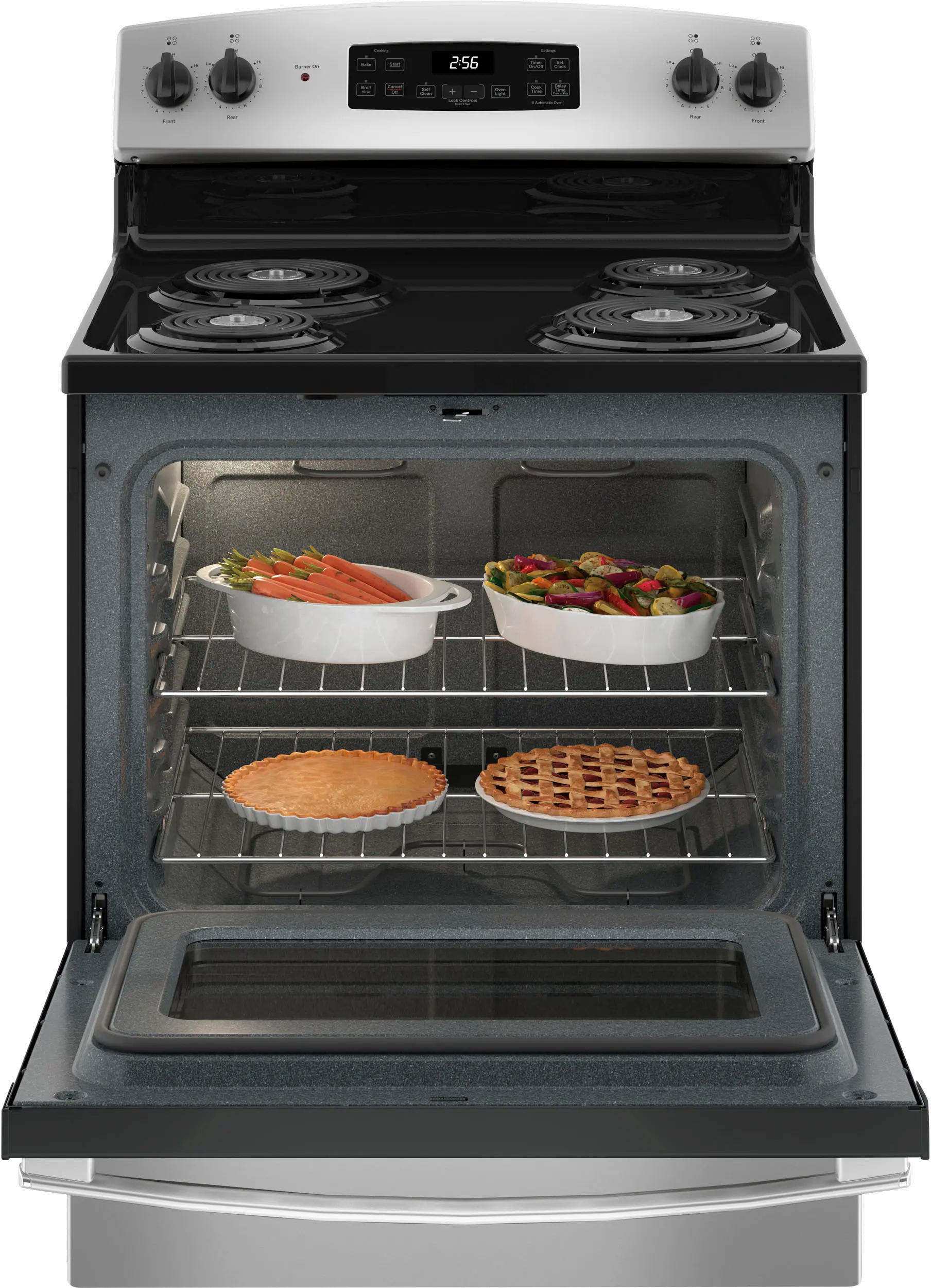 JB256RTSS GE 5.0 cu ft Electric Range - Stainless Steel-3