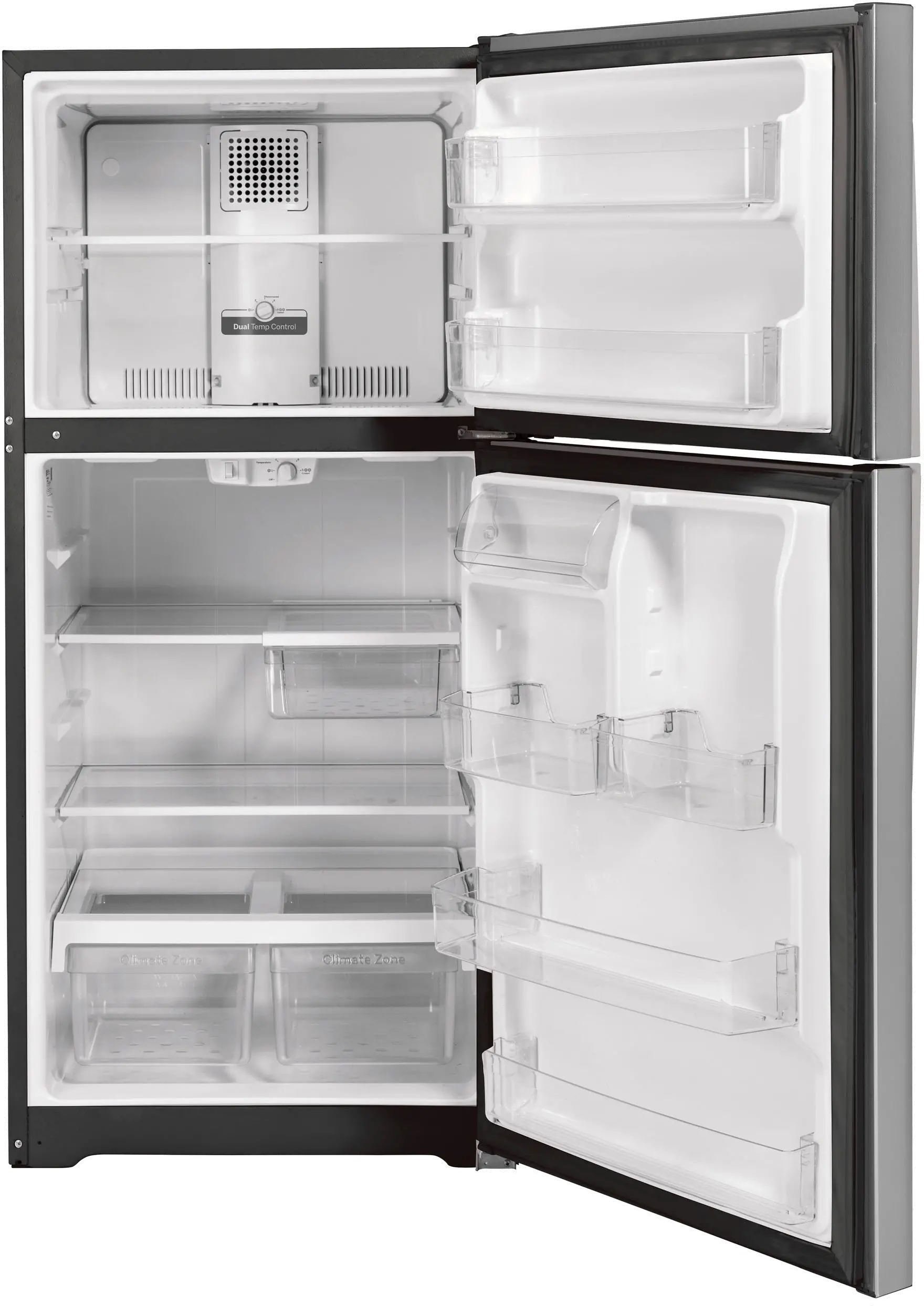 GTS22KYNRFS GE 21.9 cu ft Top Freezer Refrigerator - 33 W Fingerprint Resistant Stainless Steel-3