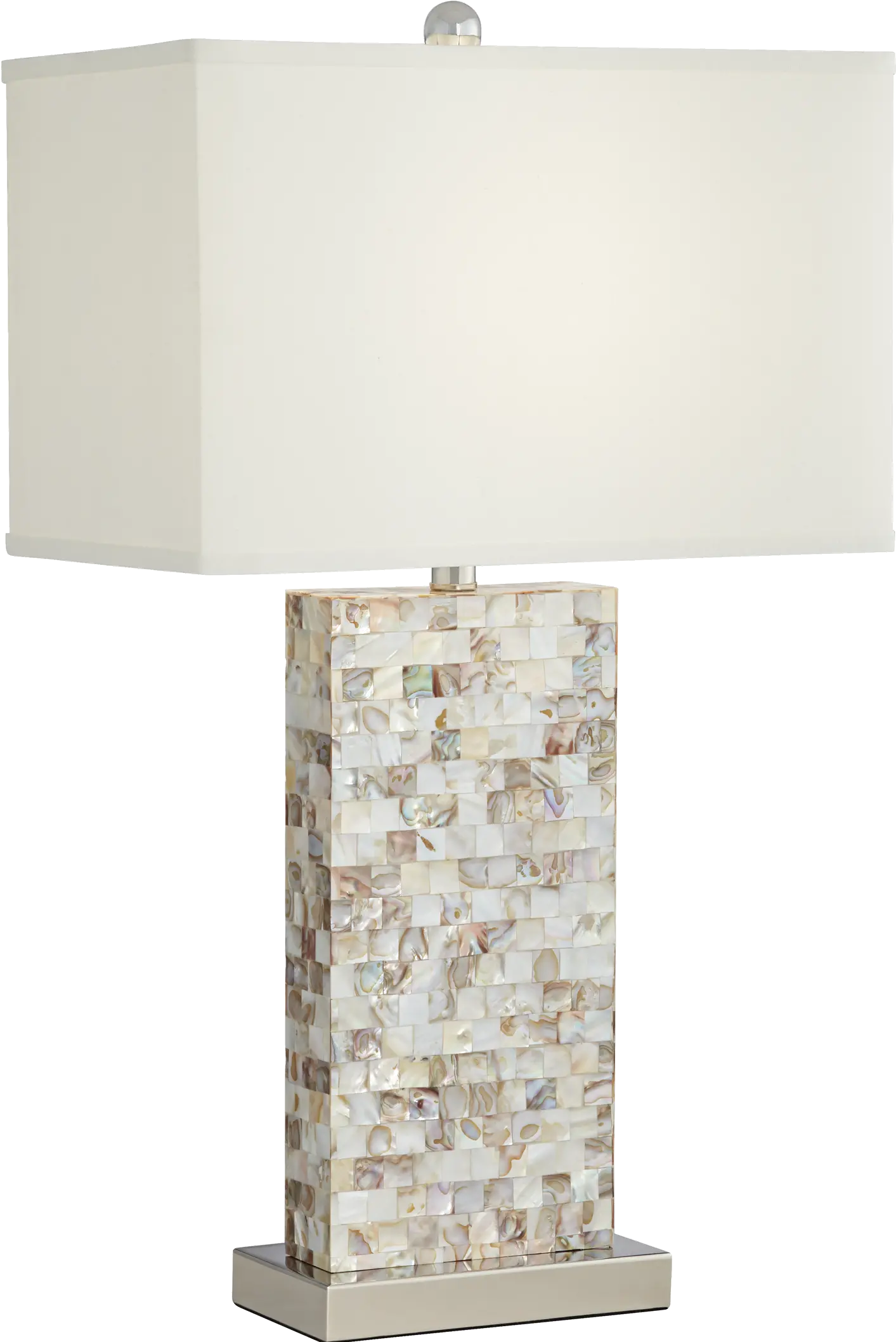 Mother of Pearl Tiled Table Lamp-1