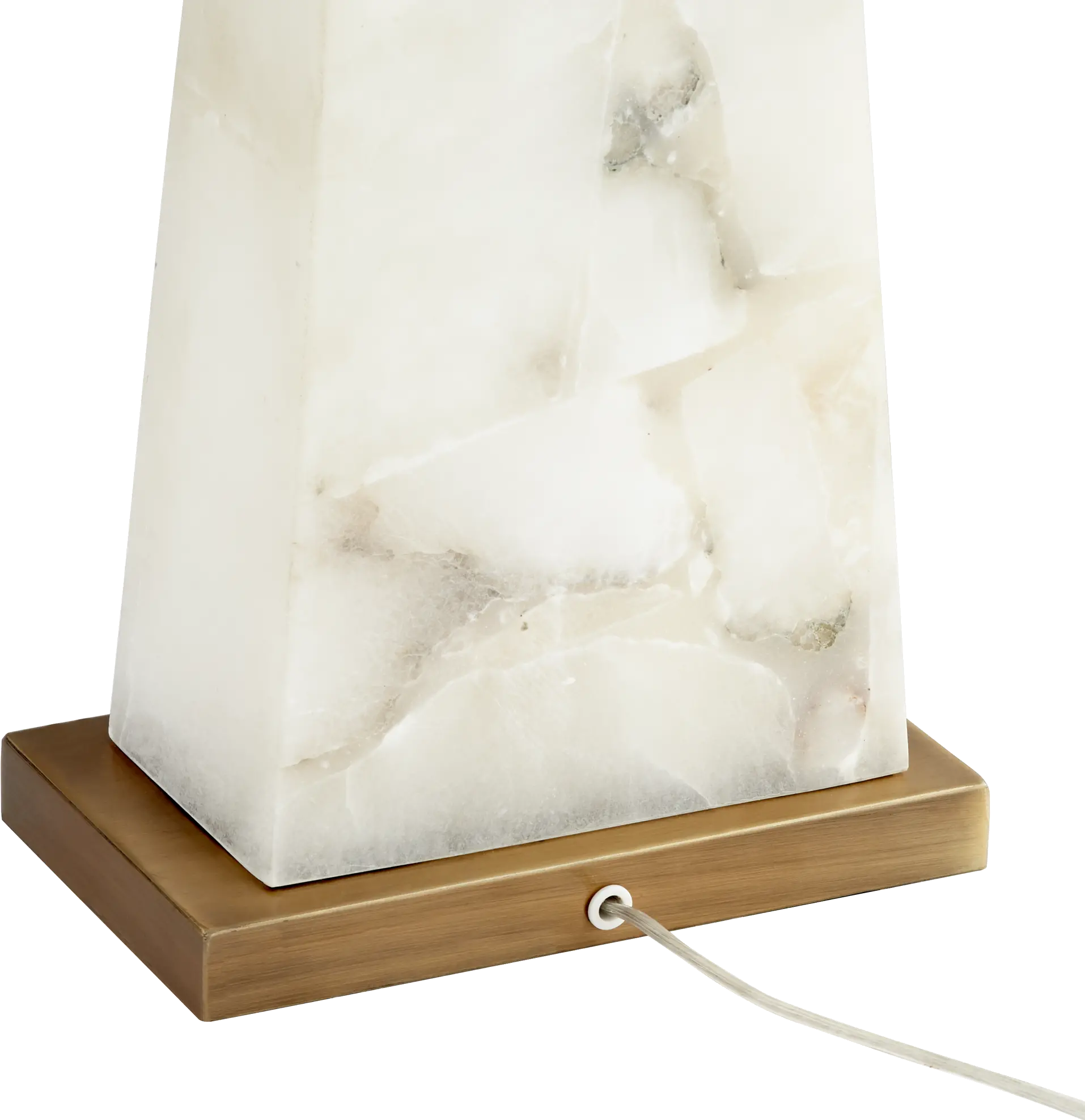 Beaumont White Marble Table Lamp-4