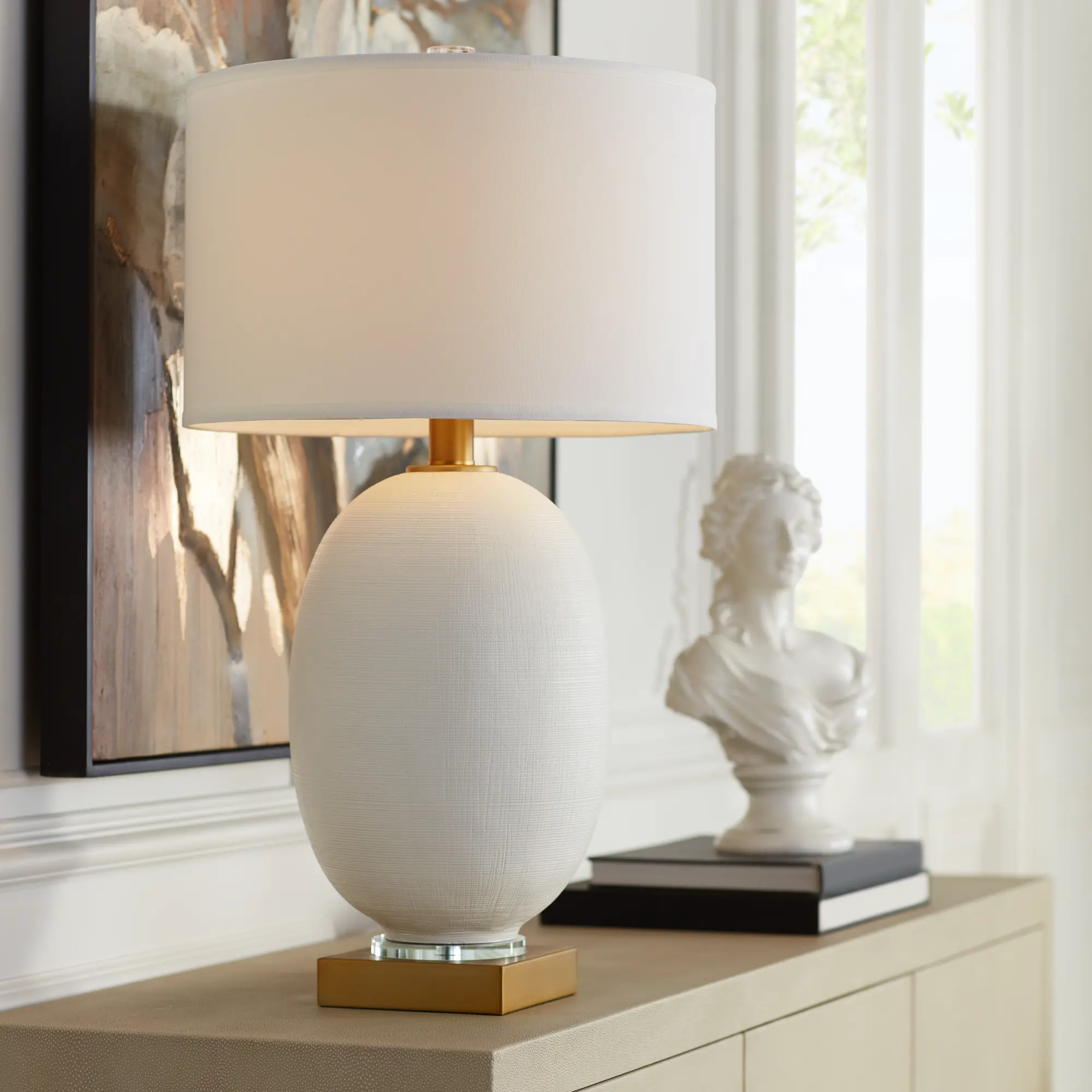 Hilo White Table Lamp-2