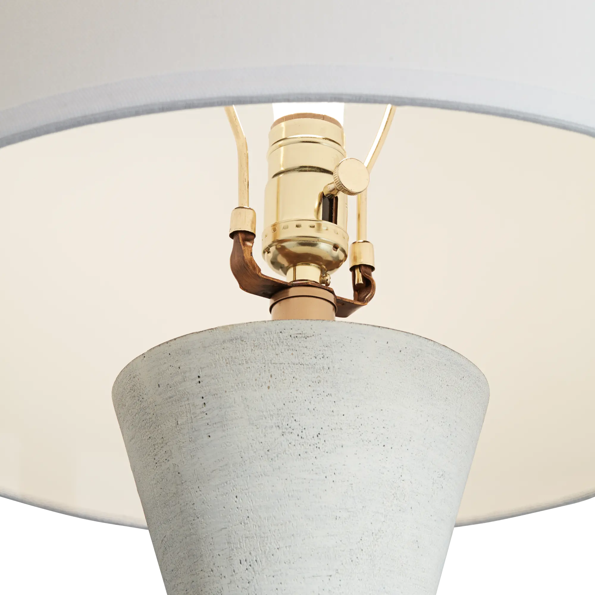 Kingstown White Hourglass Table Lamp-3