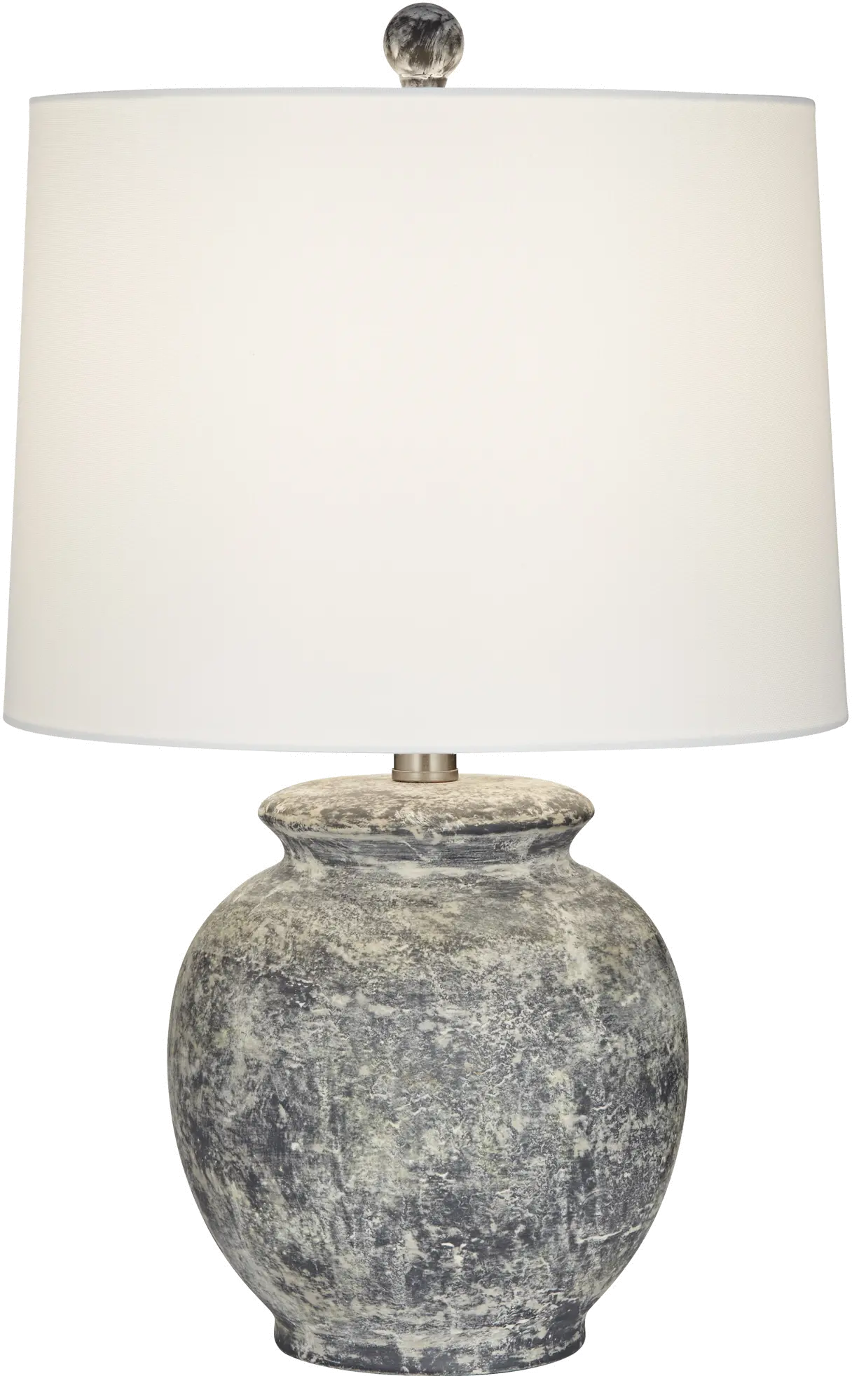 Anza Gray Stone Wash Table Lamp-1