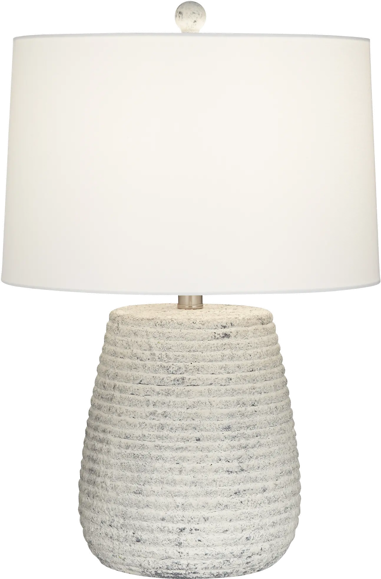 Sandstone White Stone-Wash Table Lamp-1