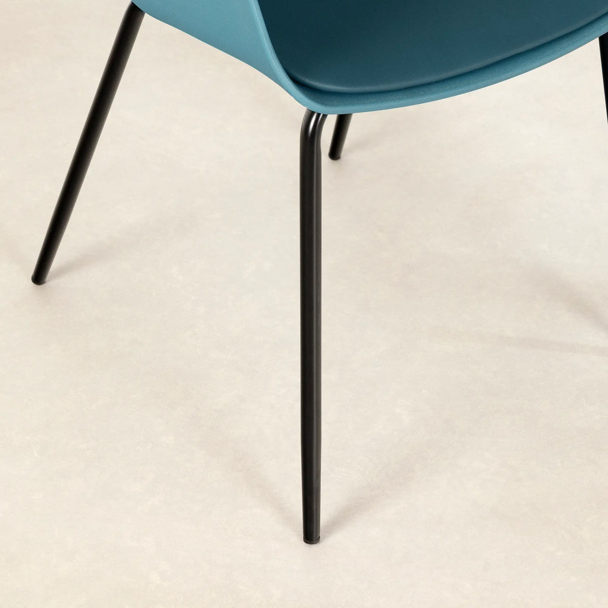 14345 Flam Blue Chair Set with Black Metal Legs - South Shore-3
