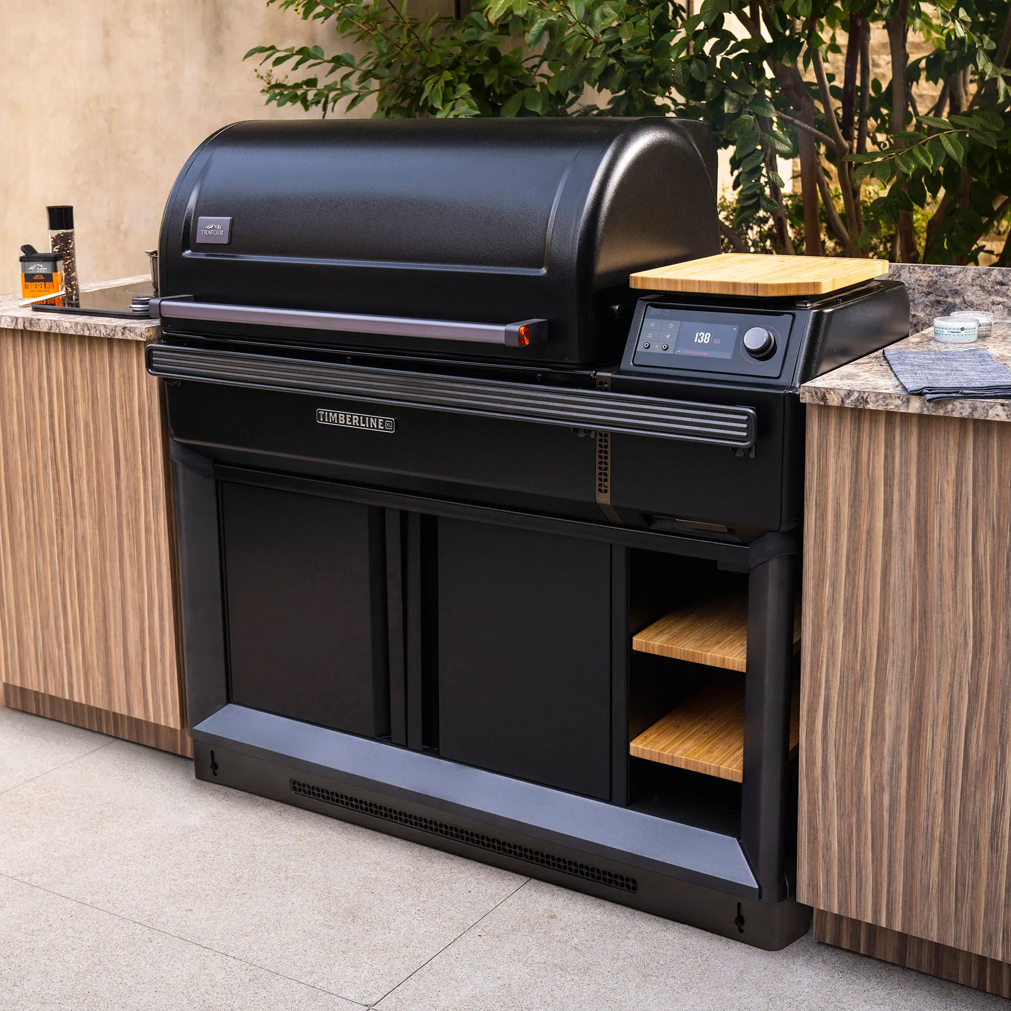 BAC681 Traeger Timberline XL Black Built-In Trim Kit-5