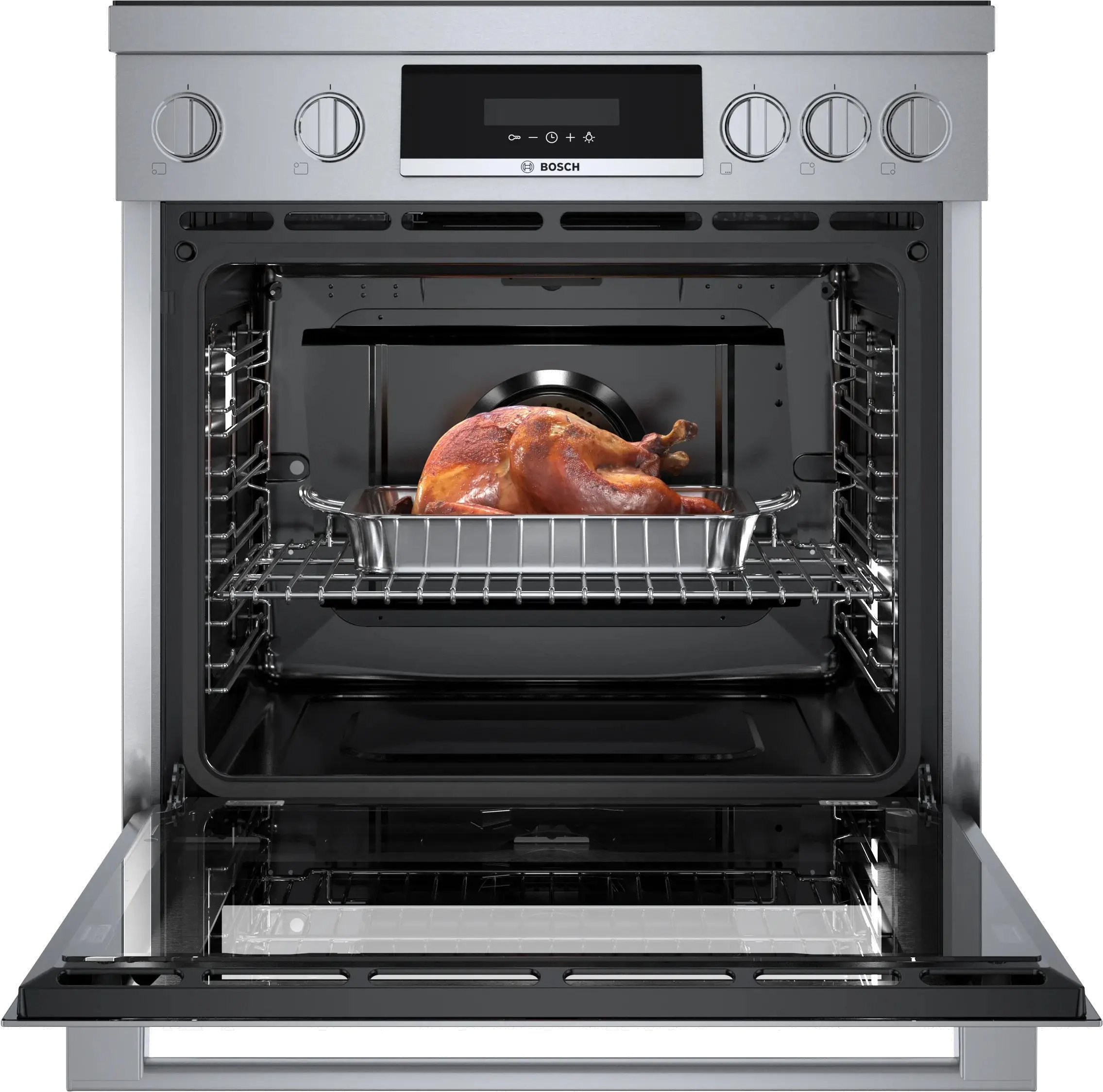 HIS8055U Bosch 800 Series 3.9 cu ft Induction Range - Stainless Steel 30 Inch-8