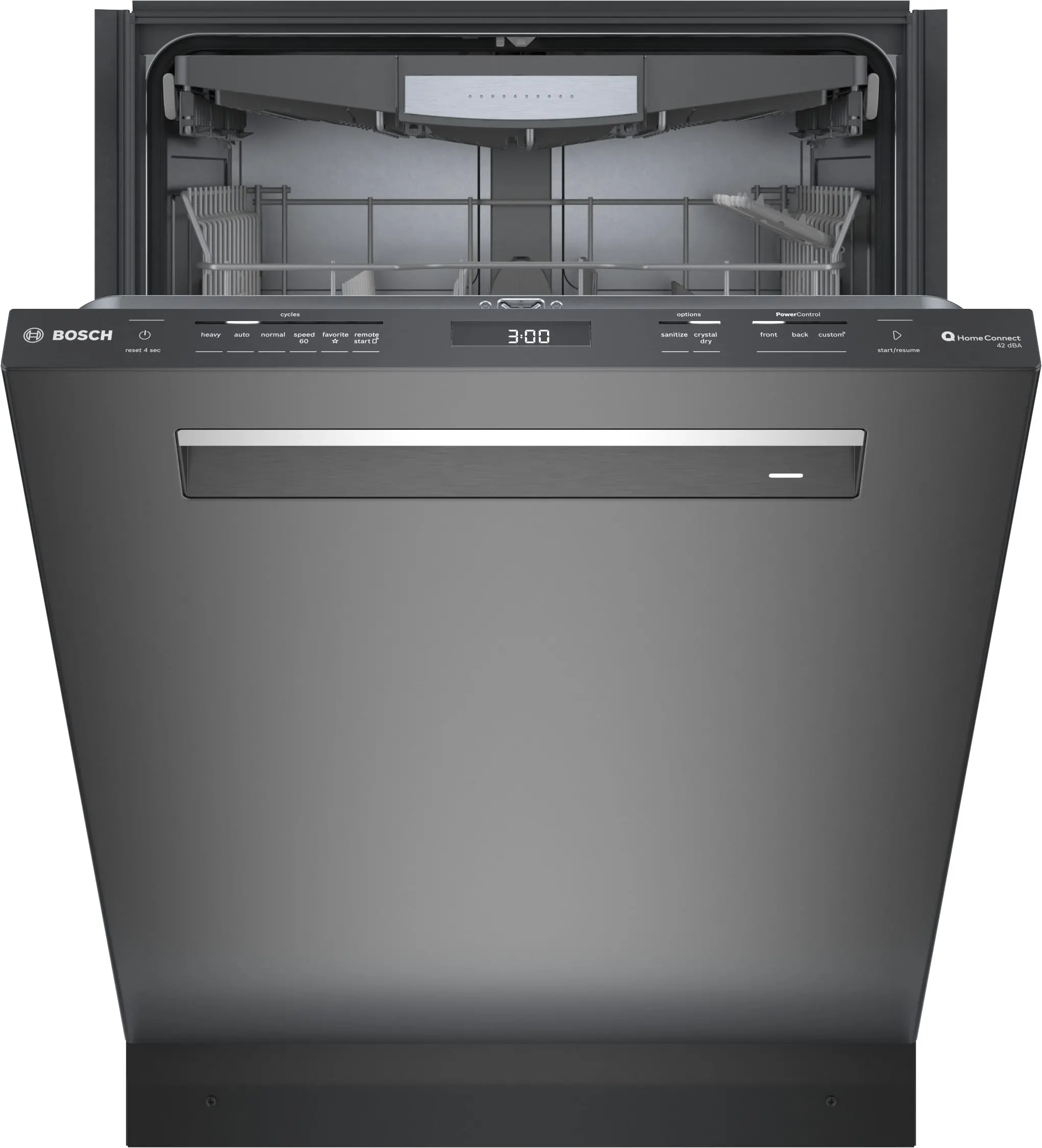 SHP78CM4N Bosch 800 Series Dishwasher - Black Stainless Steel-1