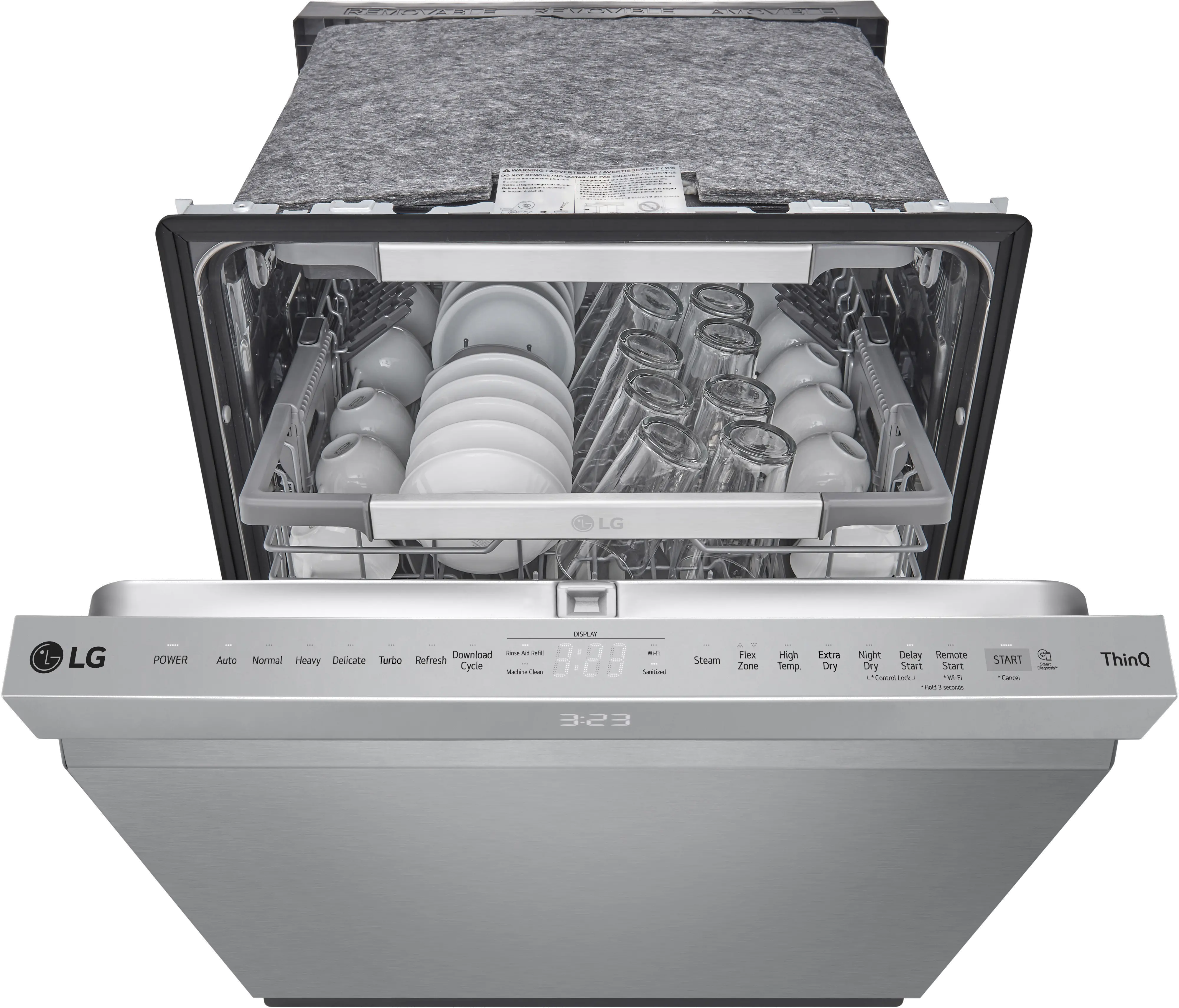 LDPS6762S LG Top Control Dishwasher - Stainless Steel-3