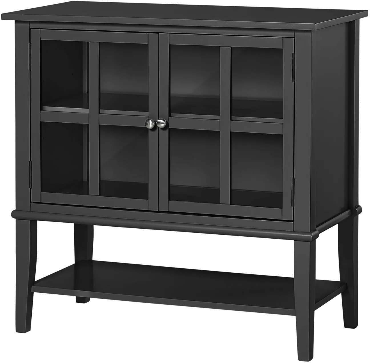 Franklin Black 2 Door Storage Cabinet-5