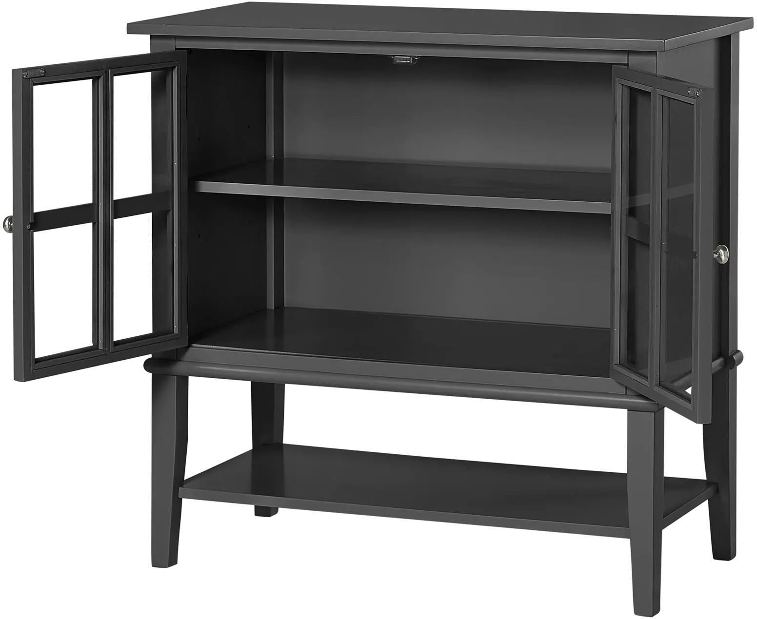 Franklin Black 2 Door Storage Cabinet-6