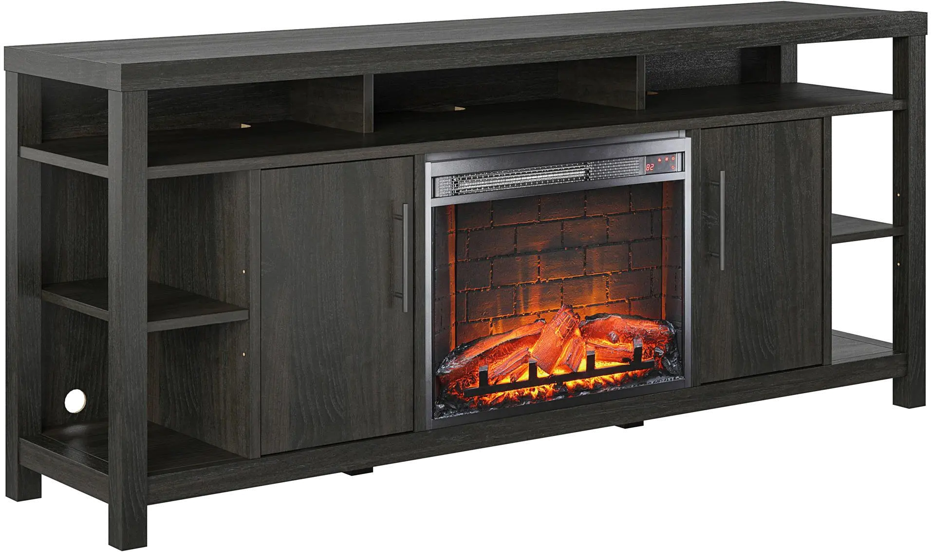 Garrick Espresso 75  Electric Fireplace TV Console-5