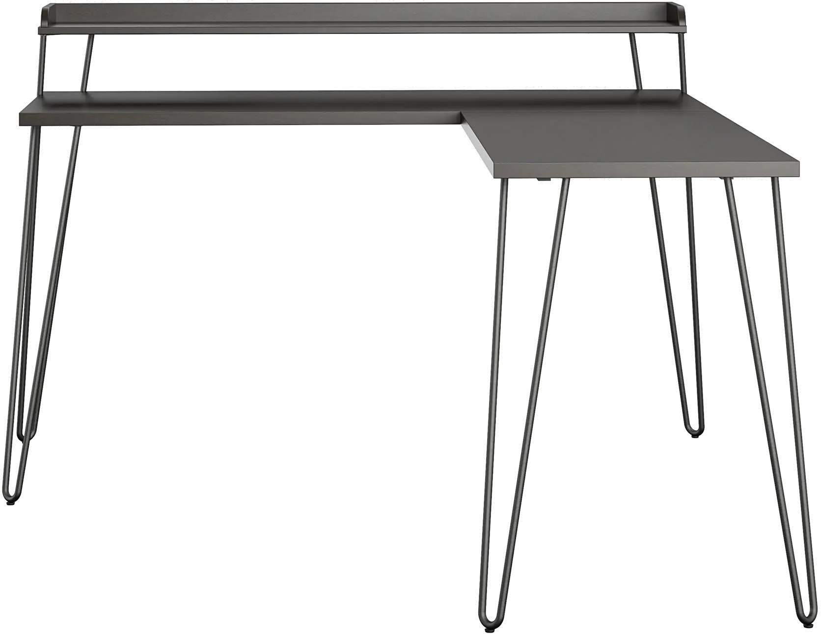 Haven Espresso L-Shaped Desk with Riser-1