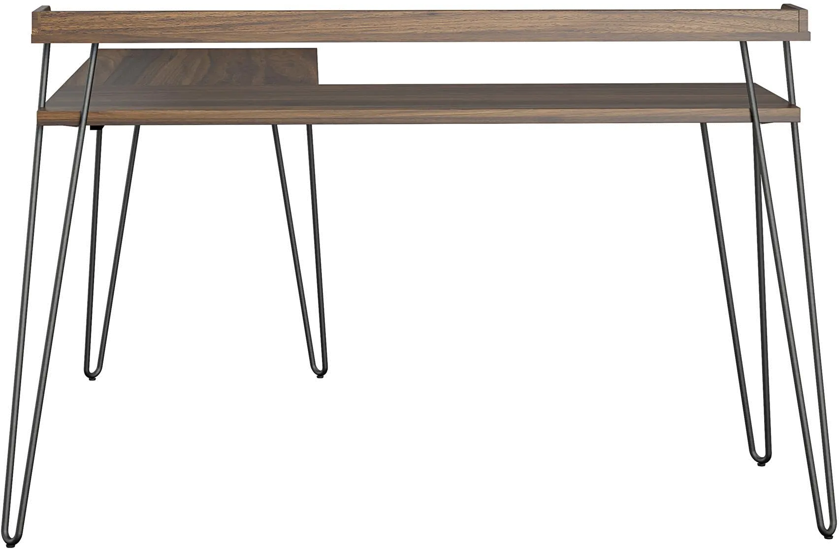 Haven Walnut L-Shaped Desk with Riser-4