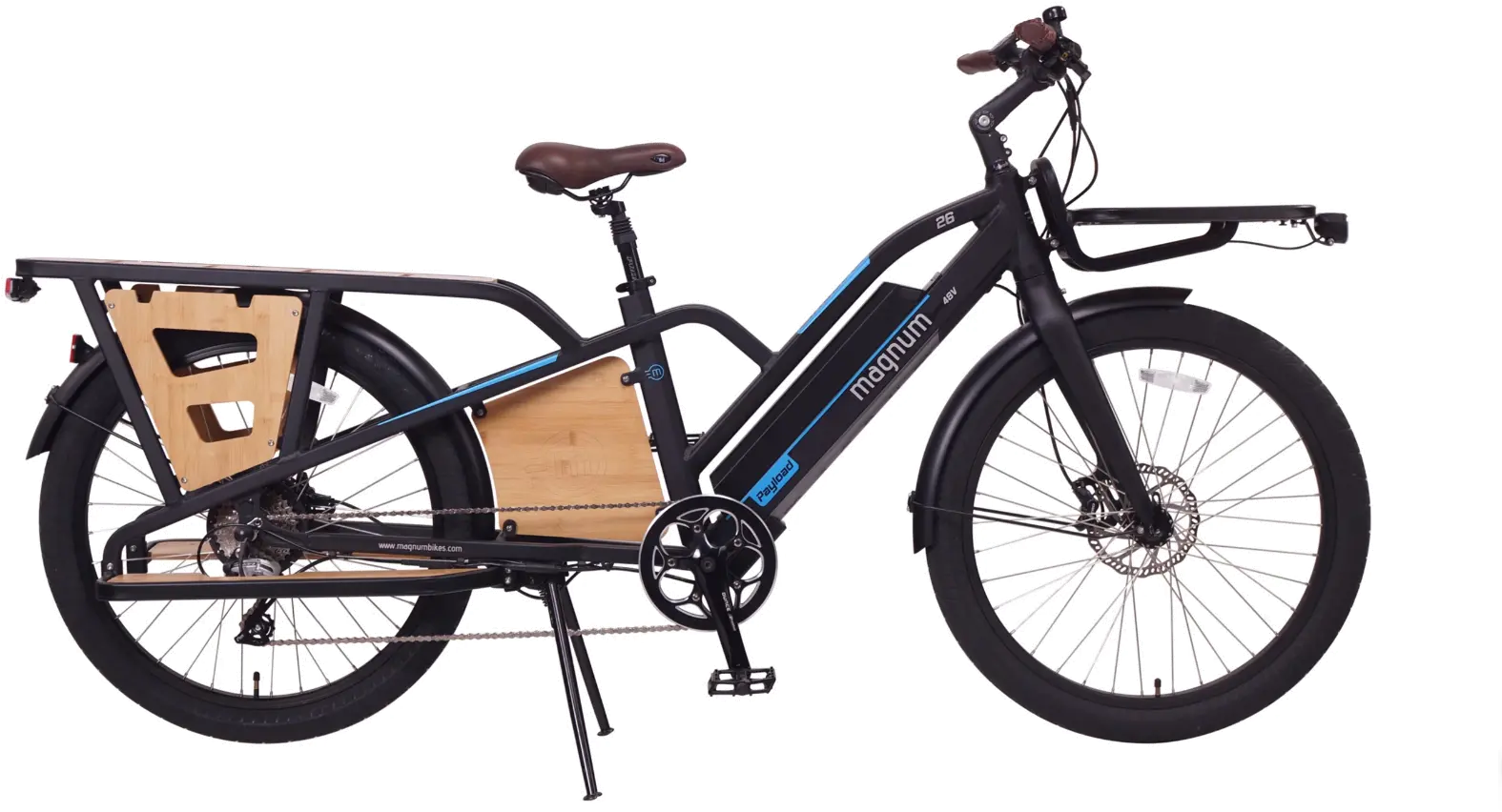 CARGO/PAYLOAD_BLACK Magnum Payload 48V Matte Black Electric Bike-2