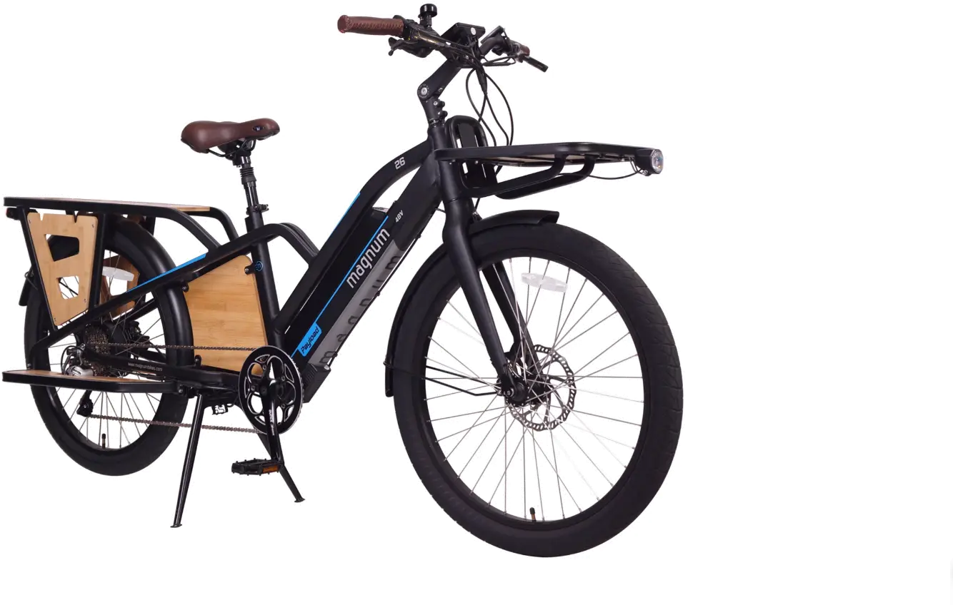 CARGO/PAYLOAD_BLACK Magnum Payload 48V Matte Black Electric Bike-3