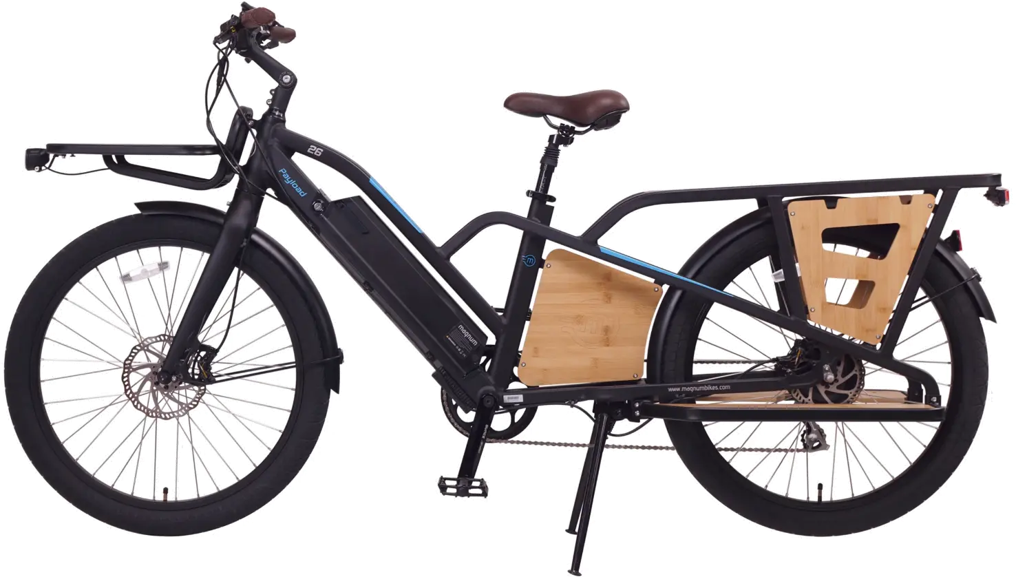 CARGO/PAYLOAD_BLACK Magnum Payload 48V Matte Black Electric Bike-1