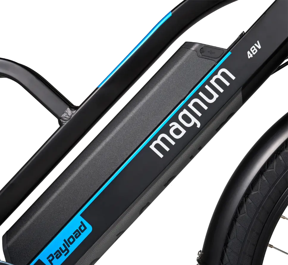 CARGO/PAYLOAD_BLACK Magnum Payload 48V Matte Black Electric Bike-4