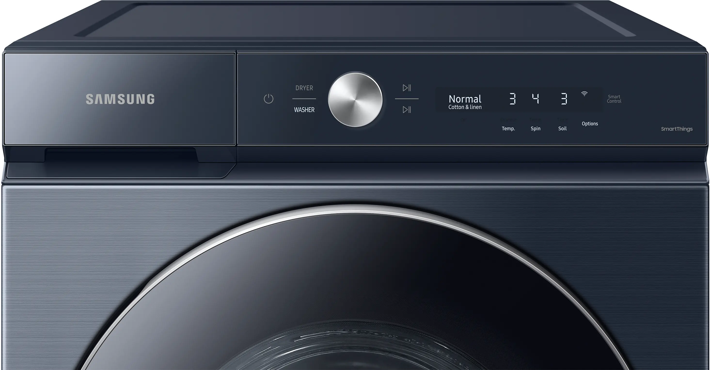WF53BB8900AD Samsung Bespoke 5.3 cu ft Front Load Washer - Brushed Navy 53BB8900-1