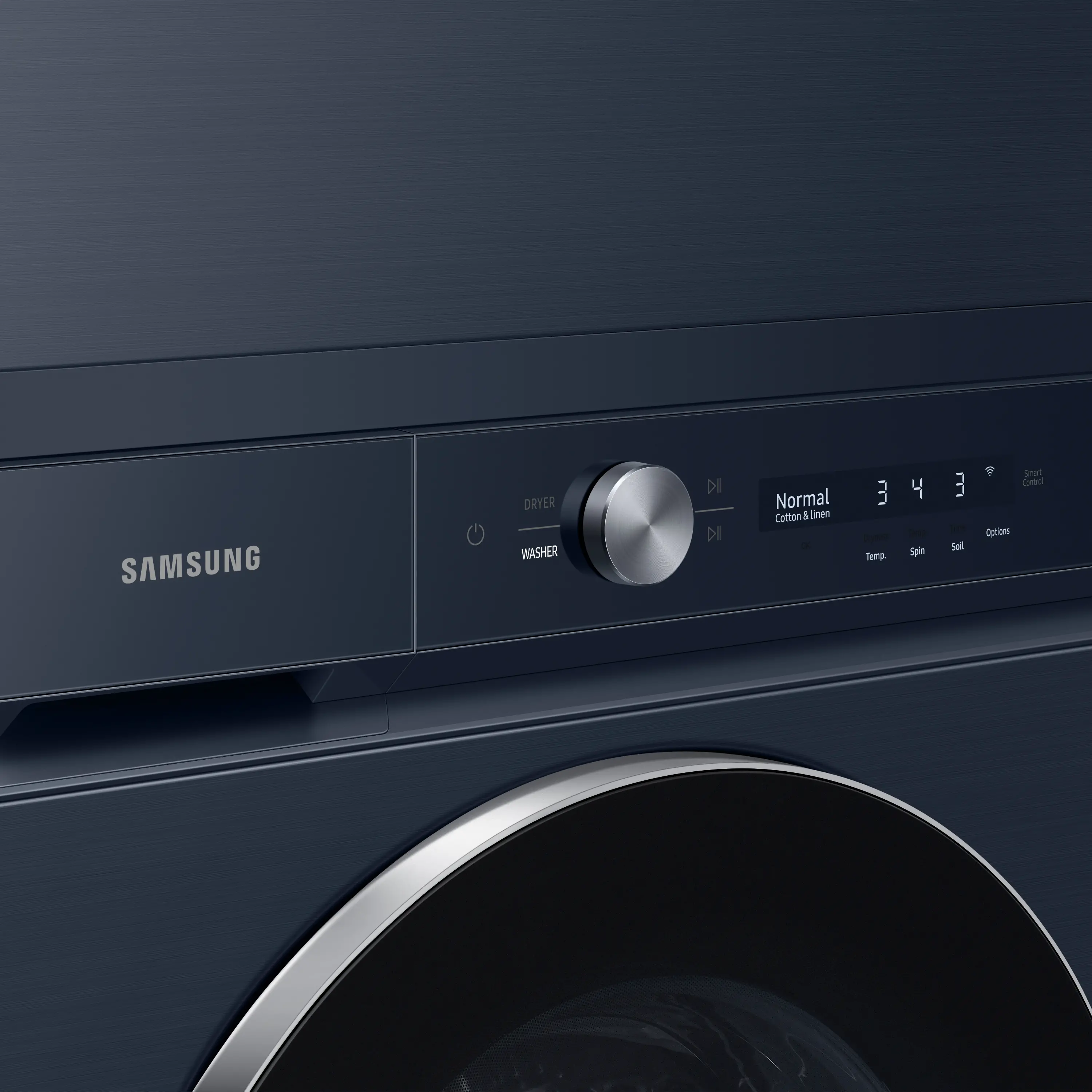 WF53BB8900AD Samsung Bespoke 5.3 cu ft Front Load Washer - Brushed Navy 53BB8900-4