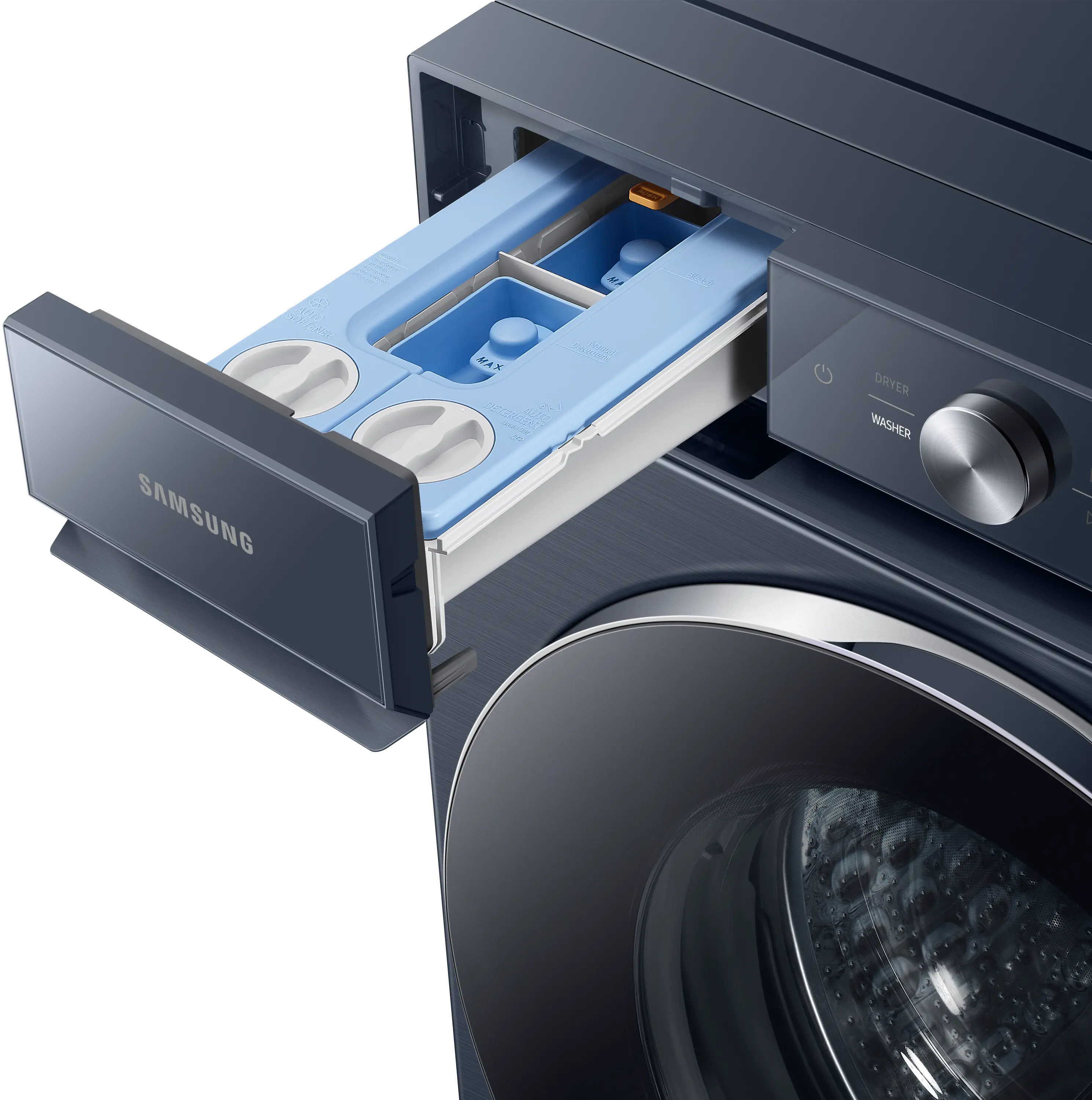 WF53BB8900AD Samsung Bespoke 5.3 cu ft Front Load Washer - Brushed Navy 53BB8900-6