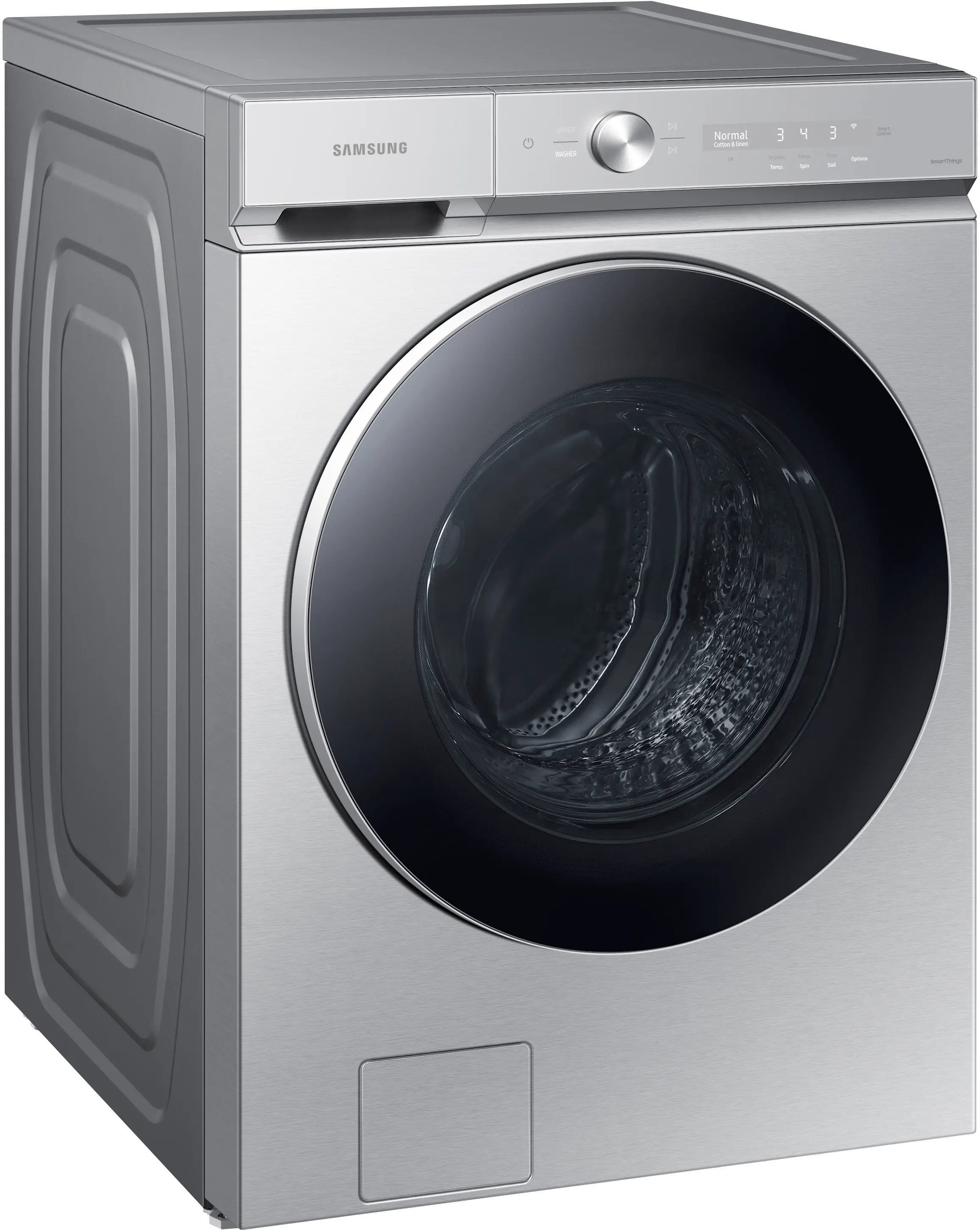 WF53BB8900AT Samsung Bespoke 5.3 cu ft Front Load Washer - Silver Steel 53BB8900-4