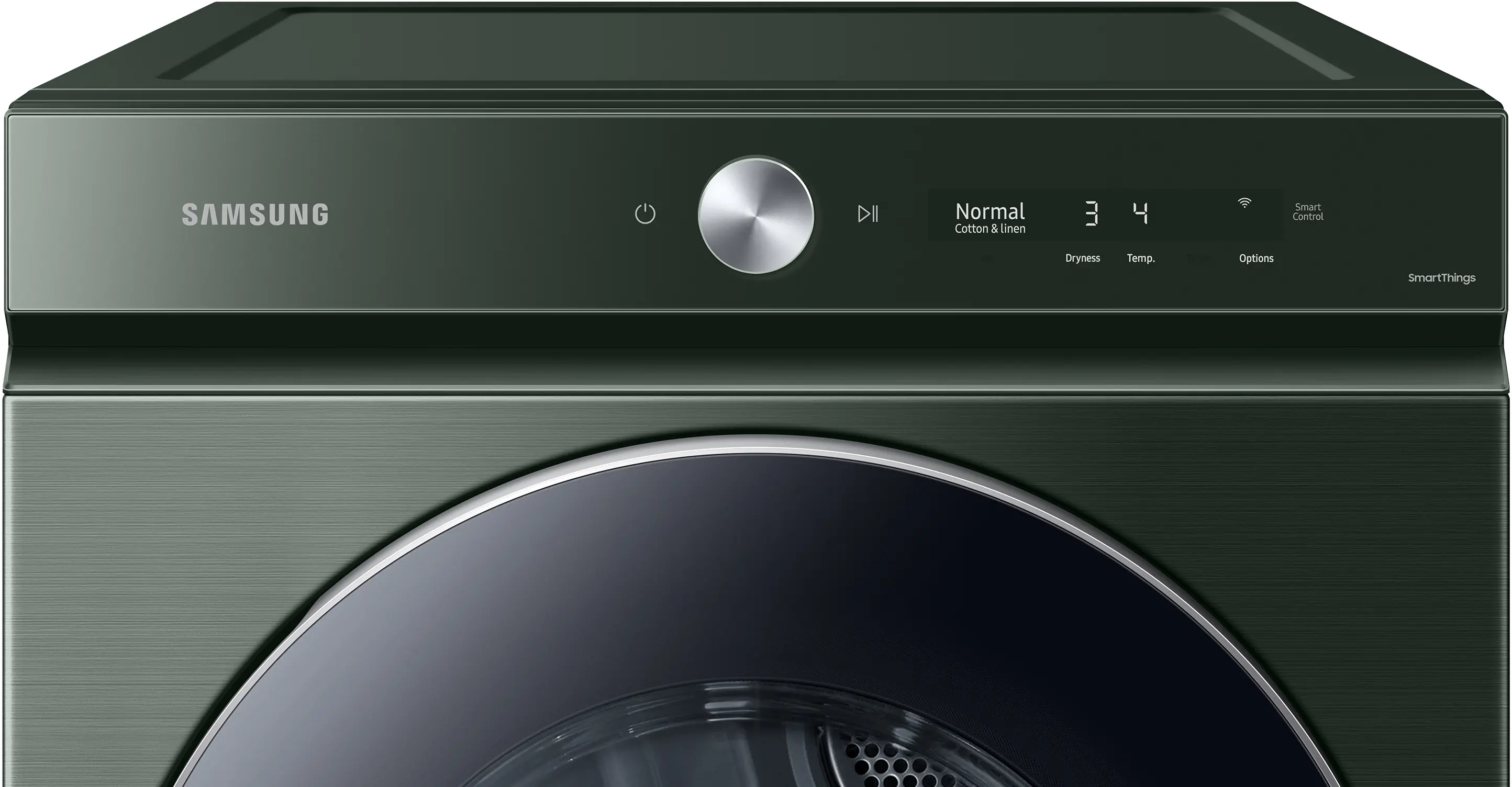DVE53BB8900G Samsung Bespoke 7.6 cu ft Electric Dryer with Smart Dial - Forest Green 53BB8900-3
