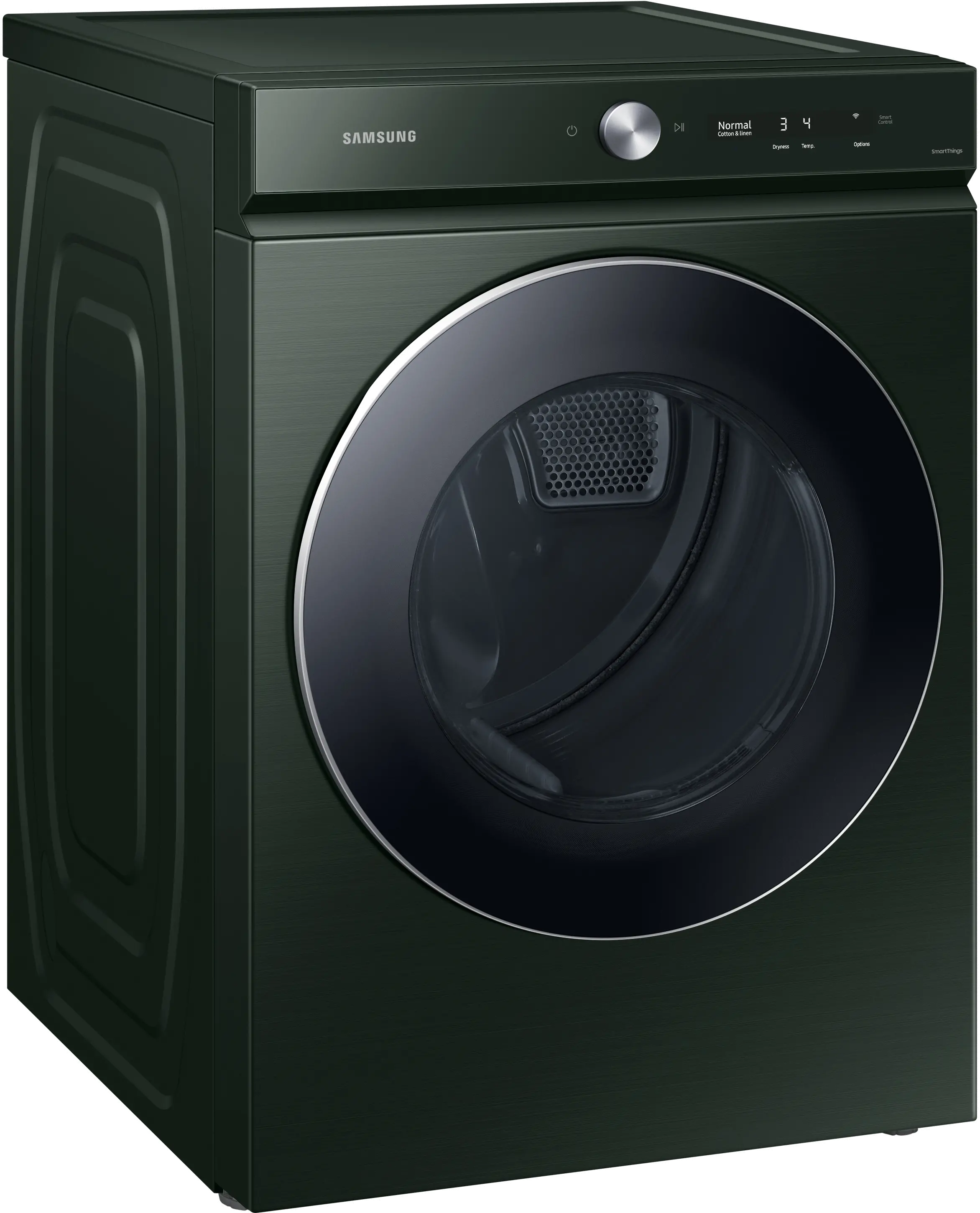 DVE53BB8900G Samsung Bespoke 7.6 cu ft Electric Dryer with Smart Dial - Forest Green 53BB8900-1