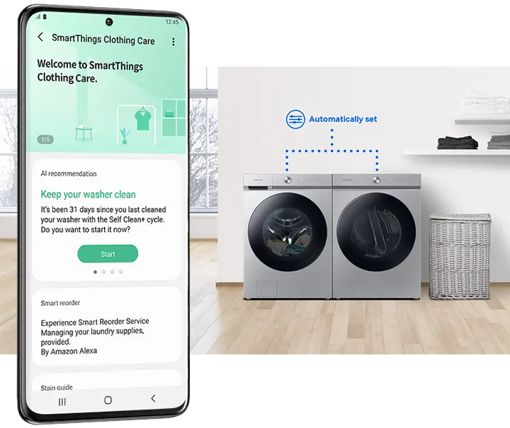 DVE53BB8700T Samsung Bespoke 7.6 cu ft Electric Dryer with Smart Dial - Silver Steel 53BB8700-10