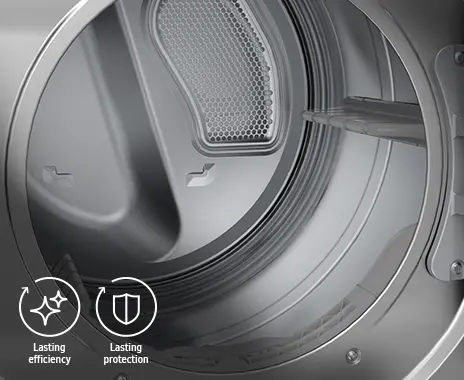 DVE53BB8700T Samsung Bespoke 7.6 cu ft Electric Dryer with Smart Dial - Silver Steel 53BB8700-7