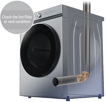 DVE53BB8700V Samsung Bespoke 7.6 cu ft Electric Dryer with Smart Dial - Brushed Black 53BB8700-10