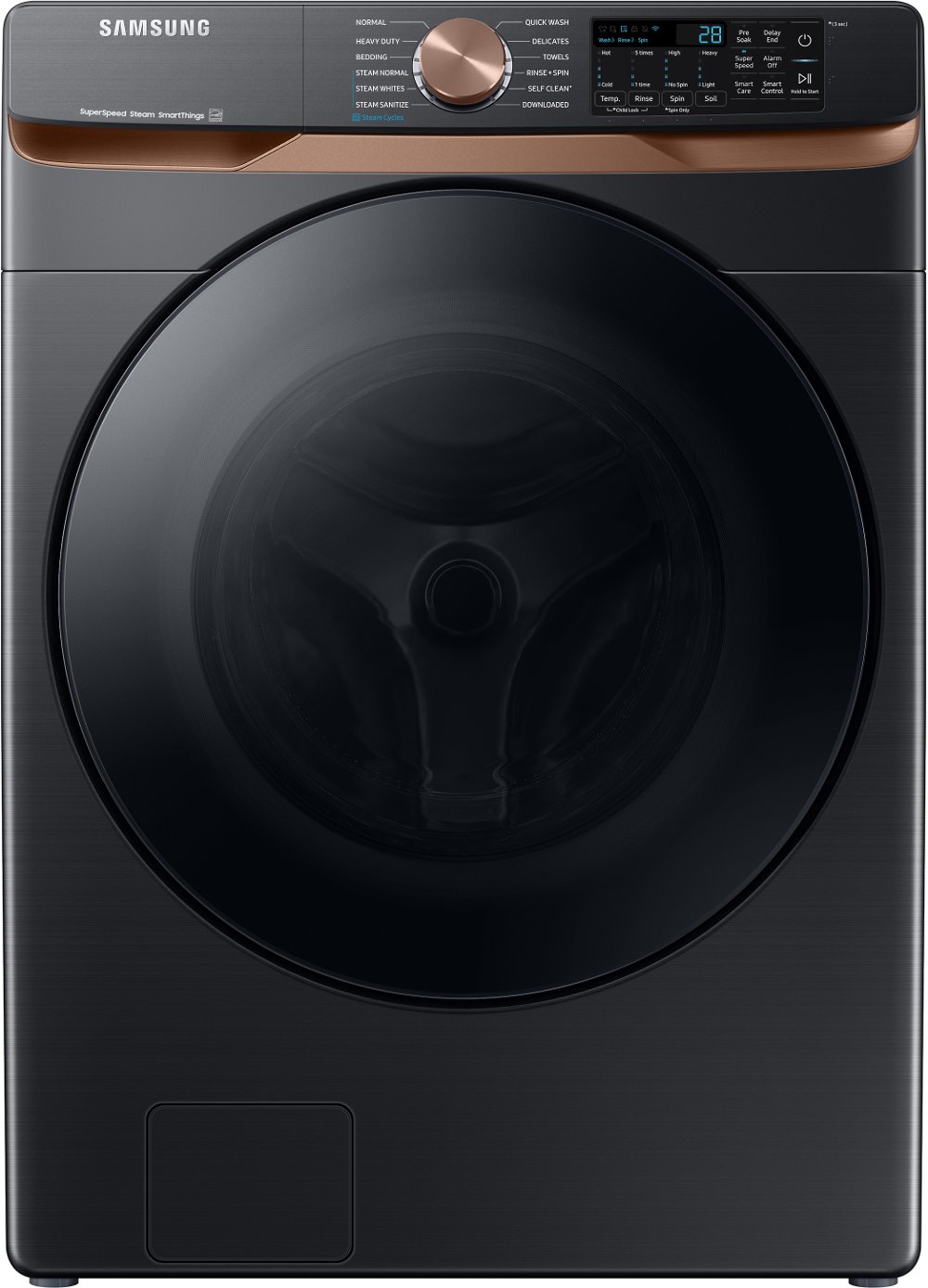 Samsung 5 cu ft Front Load Washer - Brushed Black 50BG8300