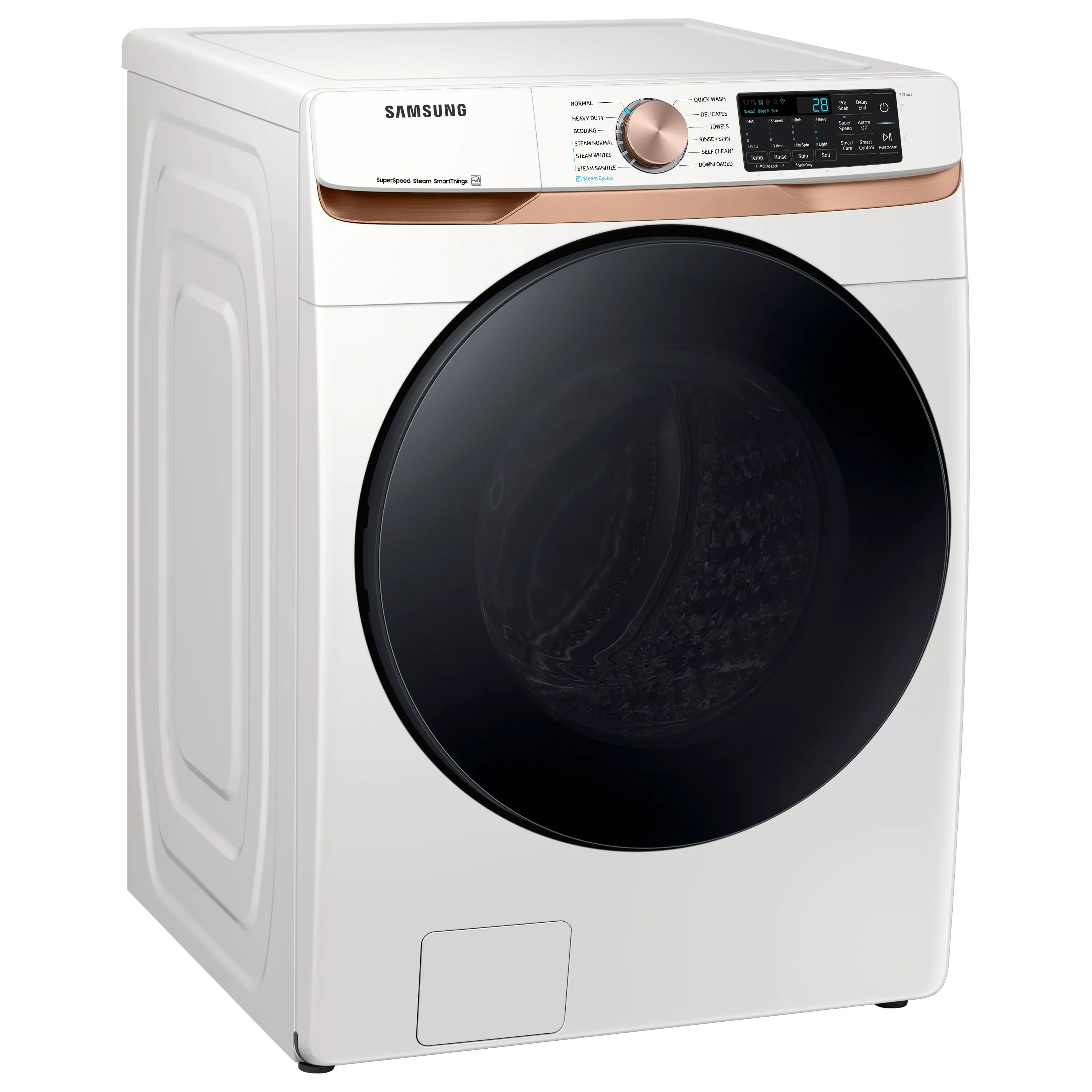 WF50BG8300AE Samsung 5 cu ft Front Load Washer - Ivory 50BG8300-4