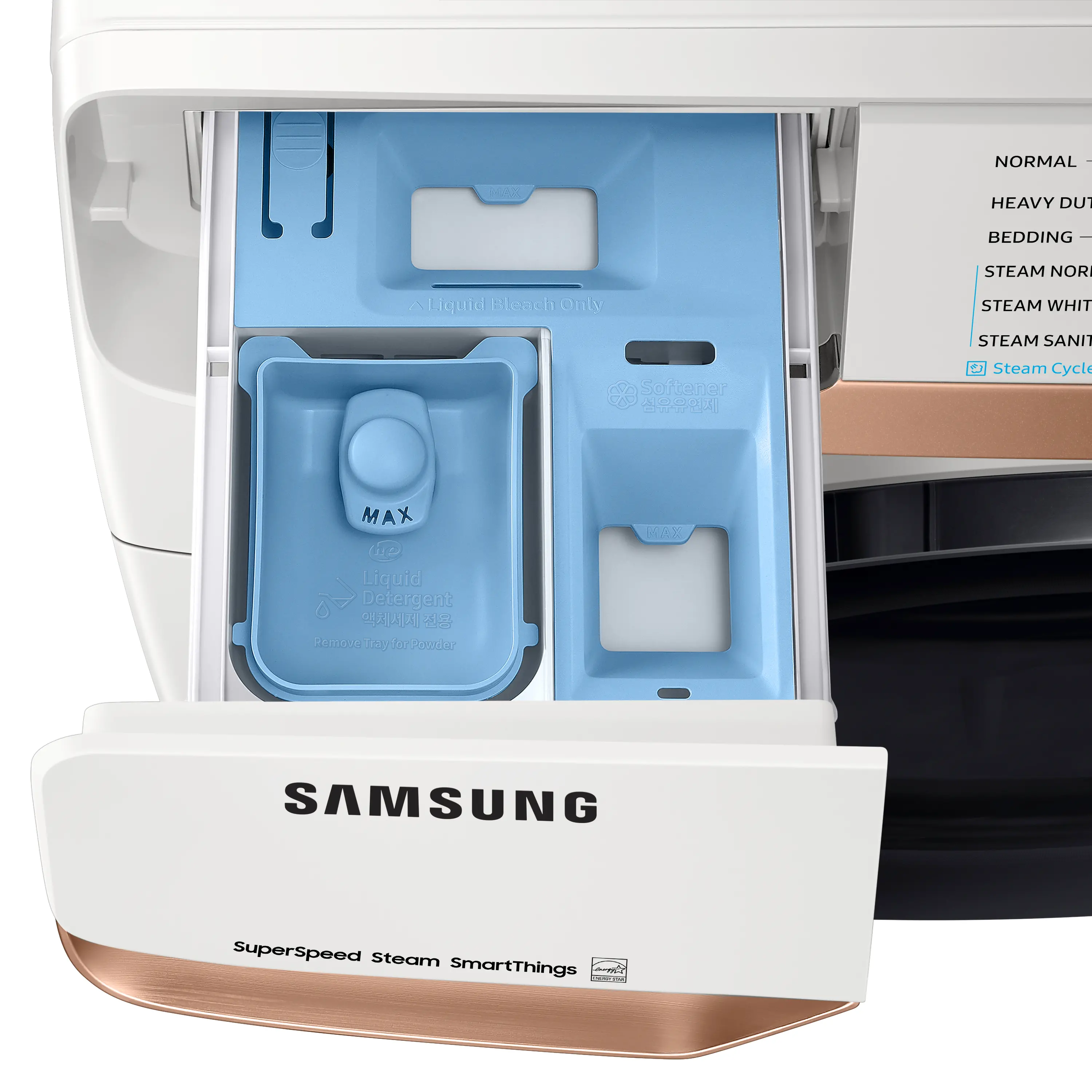 WF50BG8300AE Samsung 5 cu ft Front Load Washer - Ivory 50BG8300-6
