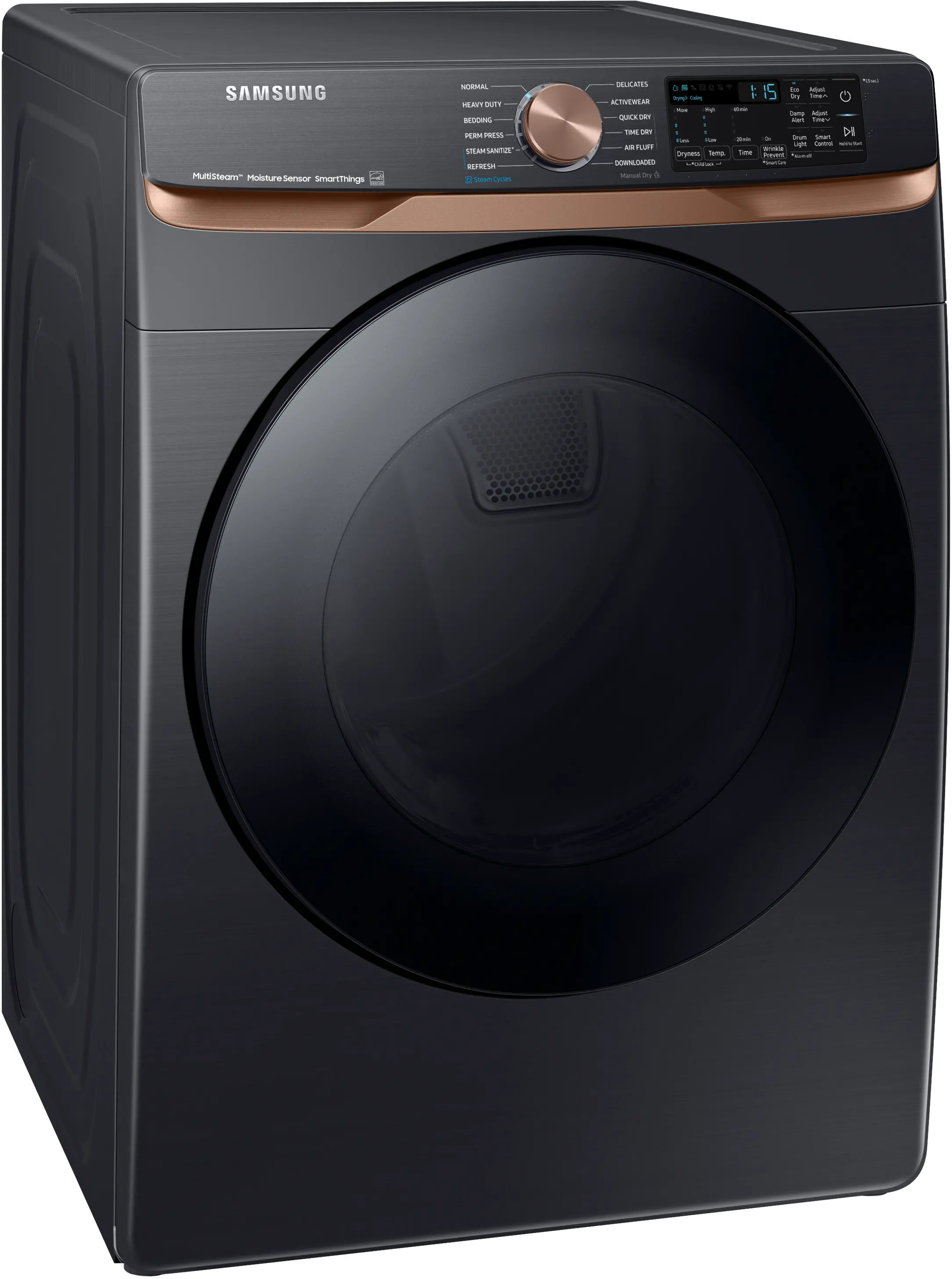 DVE50BG8300V Samsung 7.5 cu ft Electric Dryer - Brushed Black 50BG8300-8