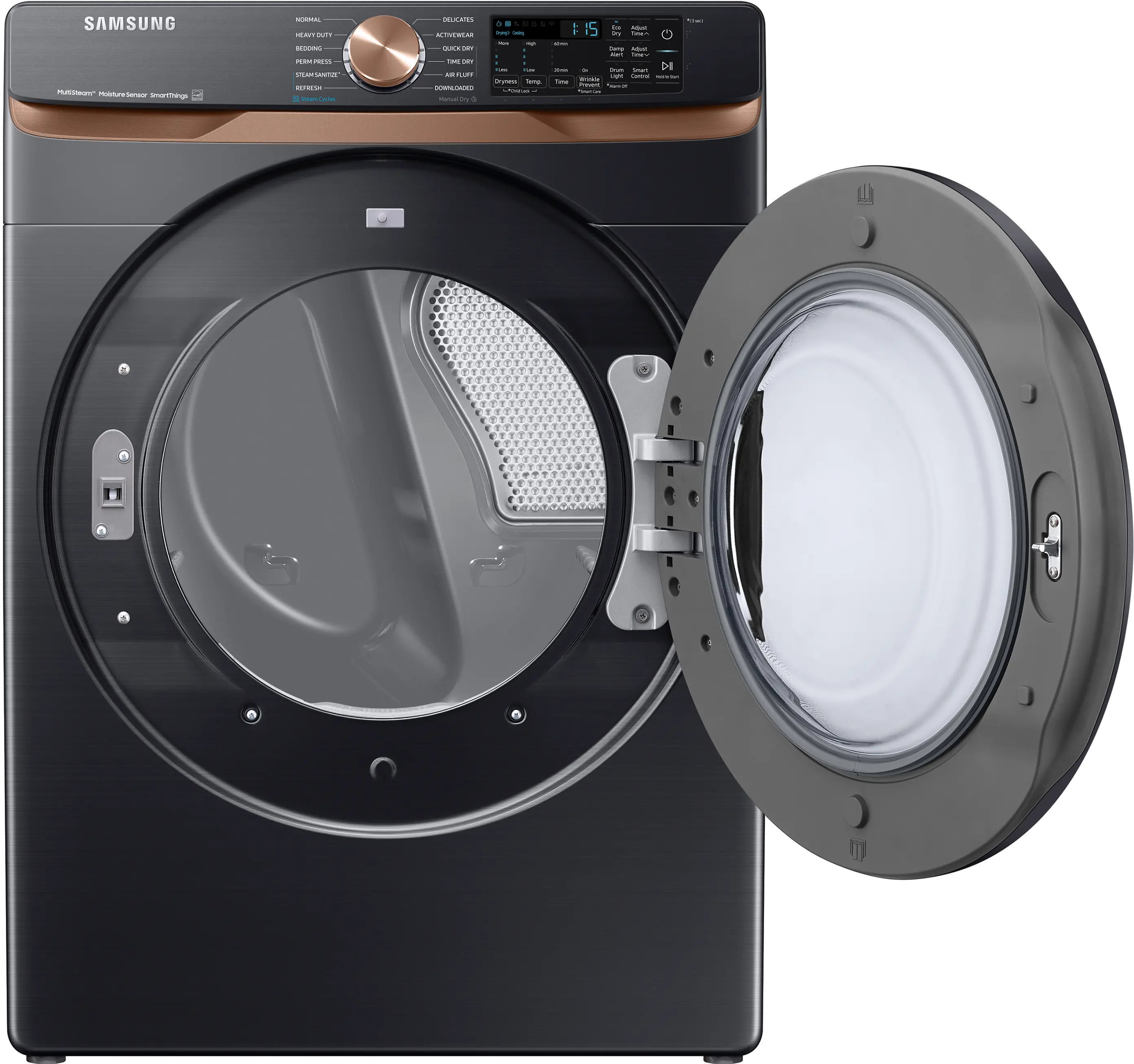 DVG50BG8300V Samsung 7.5 cu ft Gas Dryer - Brushed Black 50BG8300-3