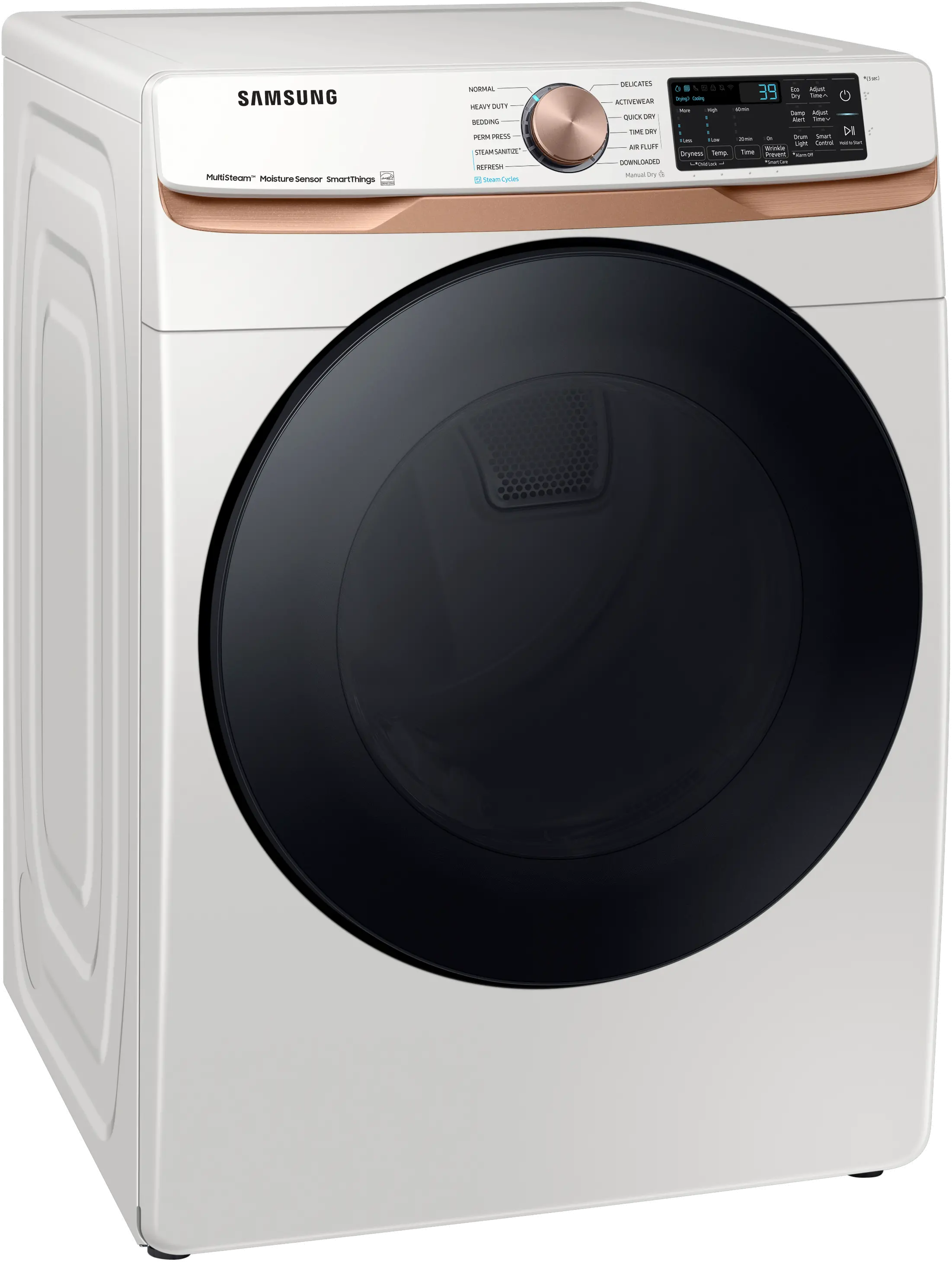 DVE50BG8300E Samsung 7.5 cu ft Electric Dryer - Ivory 50BG8300-4