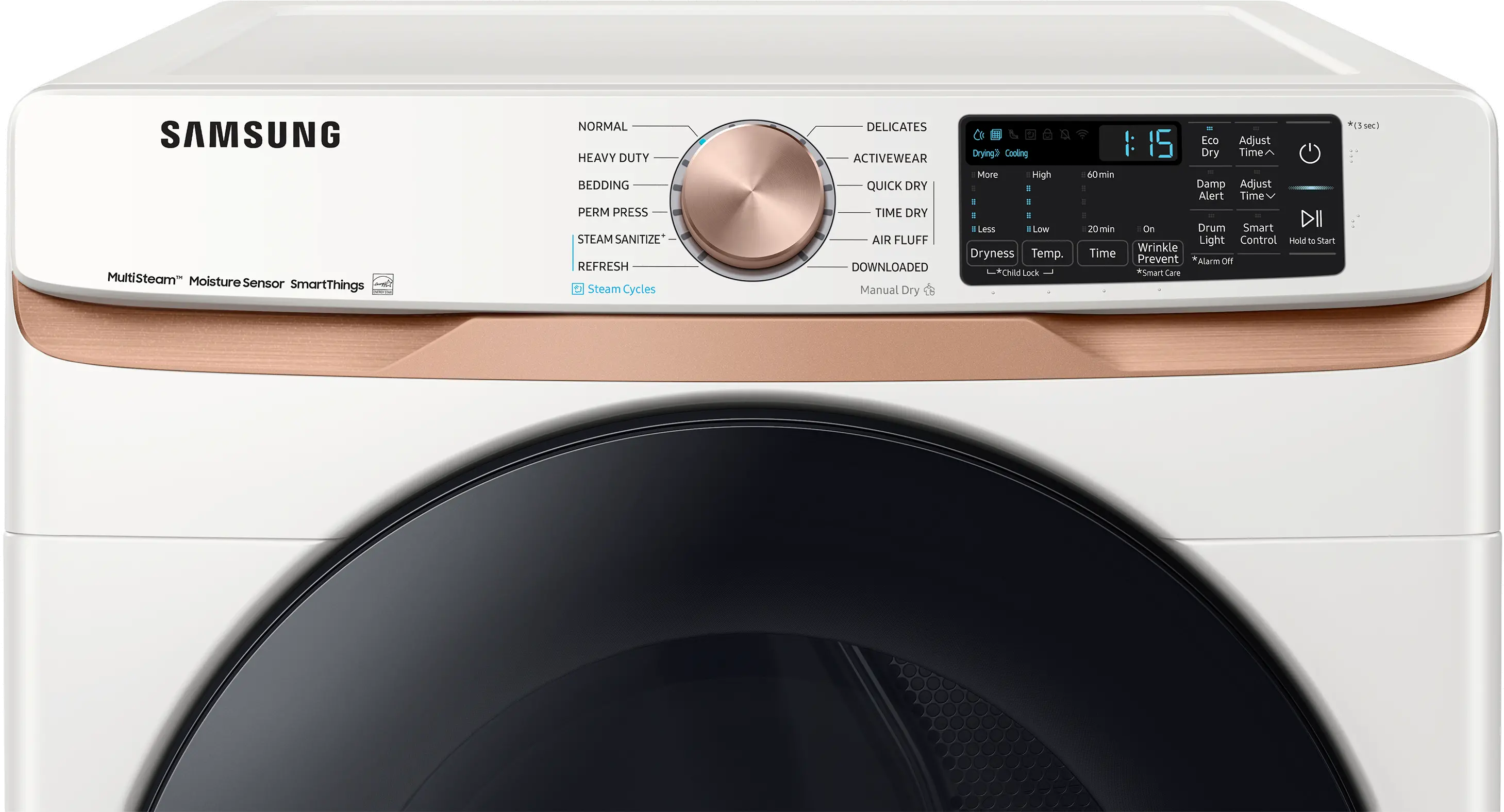 DVG50BG8300E Samsung 7.5 cu ft Gas Dryer - Ivory 50BG8300-3