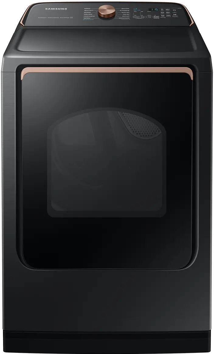 DVG55A7700V Samsung 7.4 cu. ft. Smart Gas Dryer with Steam Sanitize+ - Brushed Black-2