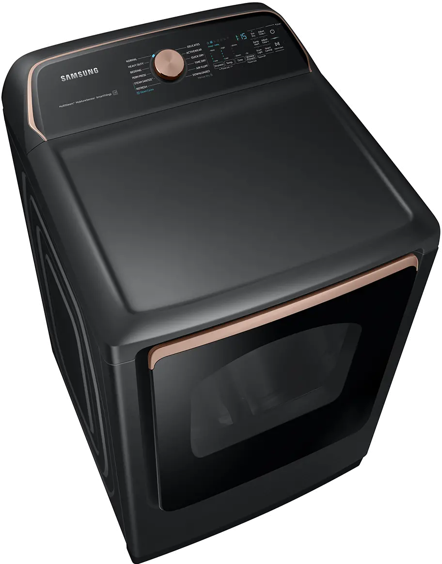 DVG55A7700V Samsung 7.4 cu. ft. Smart Gas Dryer with Steam Sanitize+ - Brushed Black-3