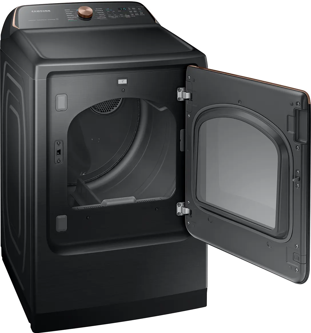 DVG55A7700V Samsung 7.4 cu. ft. Smart Gas Dryer with Steam Sanitize+ - Brushed Black-4