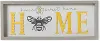 16-Inch Wooden Home-Sweet-Home Bee Wall Art