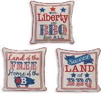 Assorted 16 Inch Americana BBQ Pillow