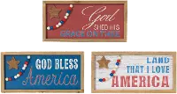 Assorted 15.75 Inch Americana Wall Decor