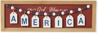 17.9 Inch  God Bless America  Sign