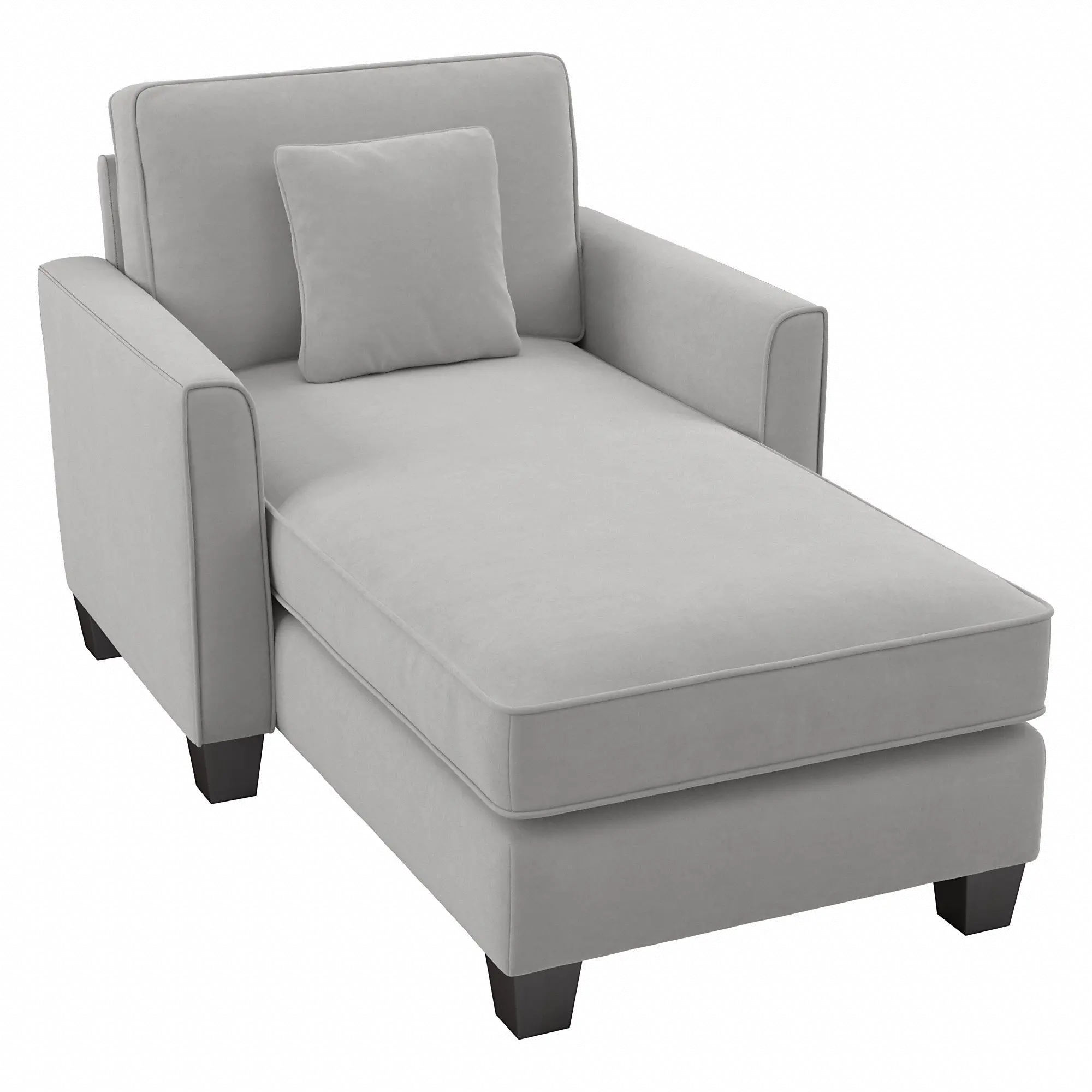 FLM41SLGM-03K Flare Light Gray Microsuede Chaise Lounge with Arms - Bush Furniture-2