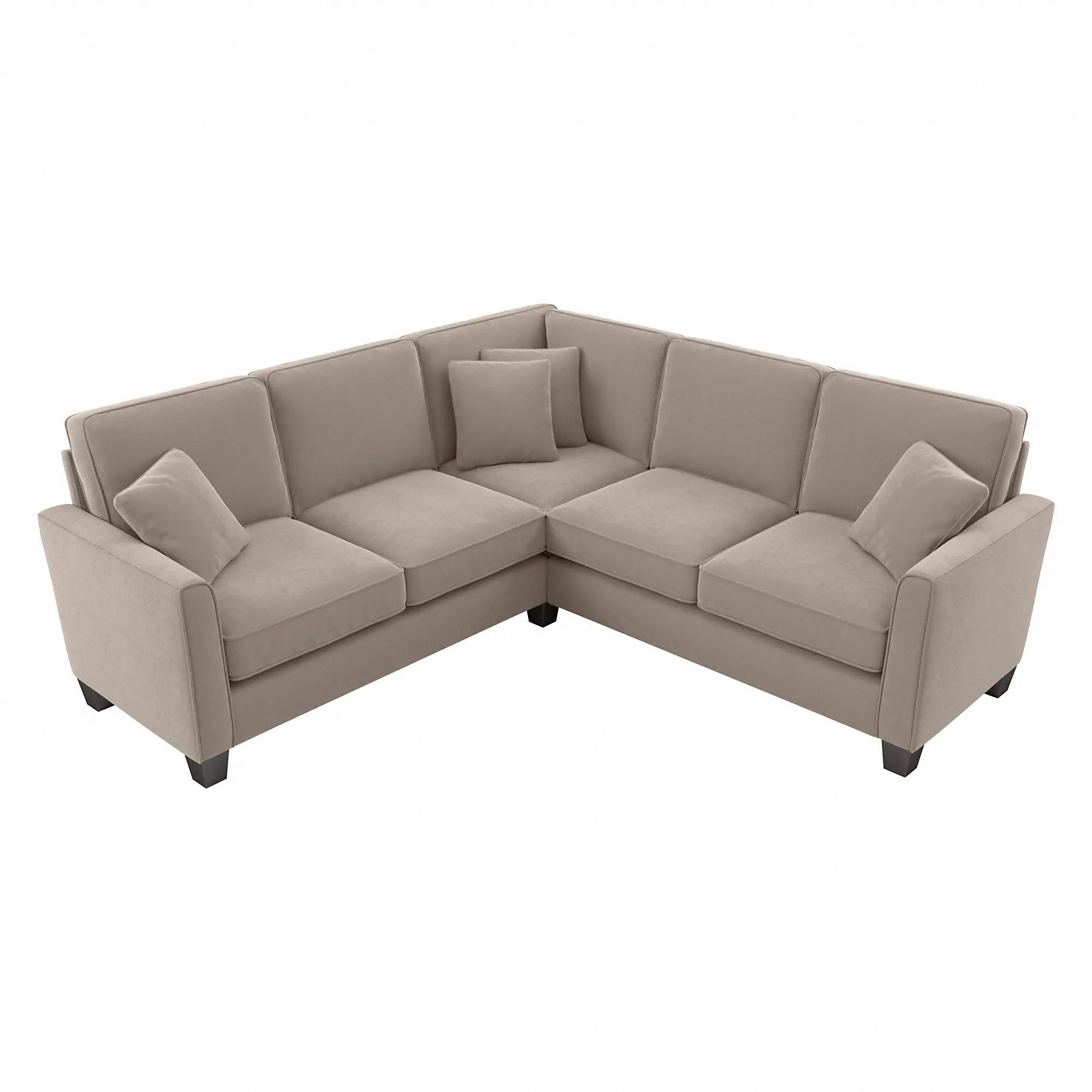 FLY86STNM-03K Flare Tan Microsuede L Shaped Sectional - Bush Furniture-2