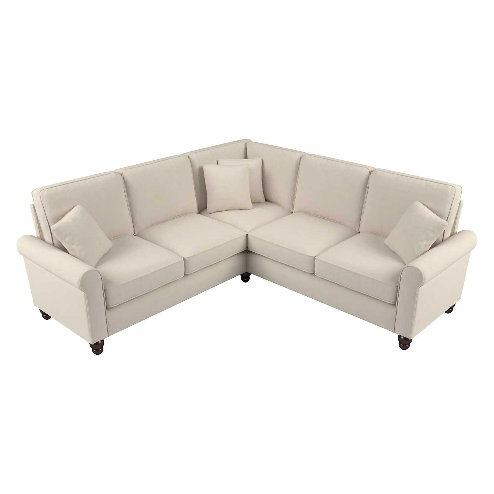 HDY86BCRH-03K Hudson Cream L Shaped Sectional - Bush Furniture-2