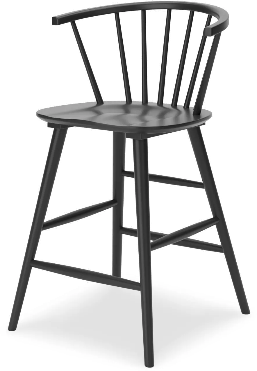 Otaska Black Counter Height Stool-1