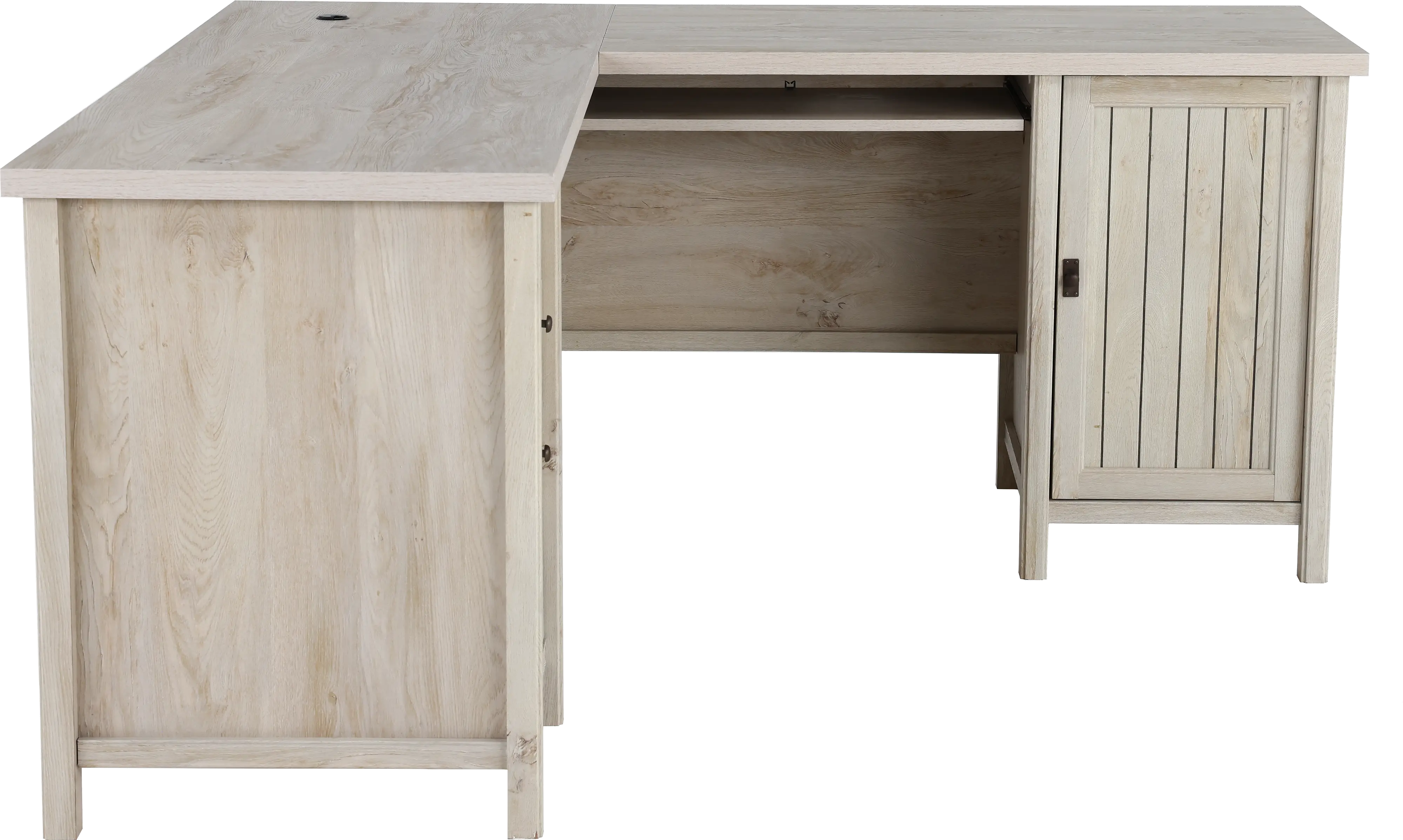 Costa Chestnut Beige L-Shaped Desk-4